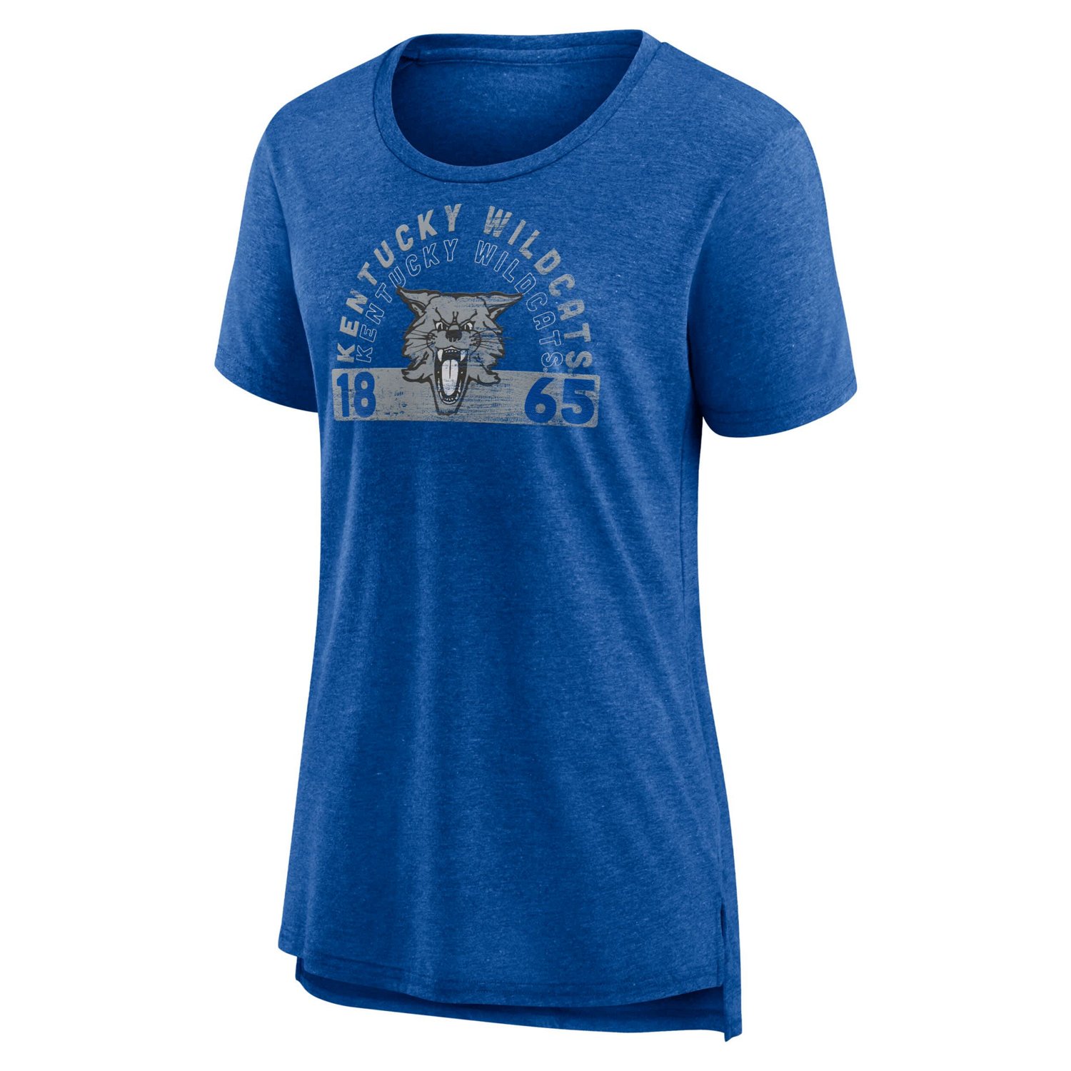 Fanatics Heather Kentucky Wildcats Badge Fade Tri-Blend T-Shirt - view number 2