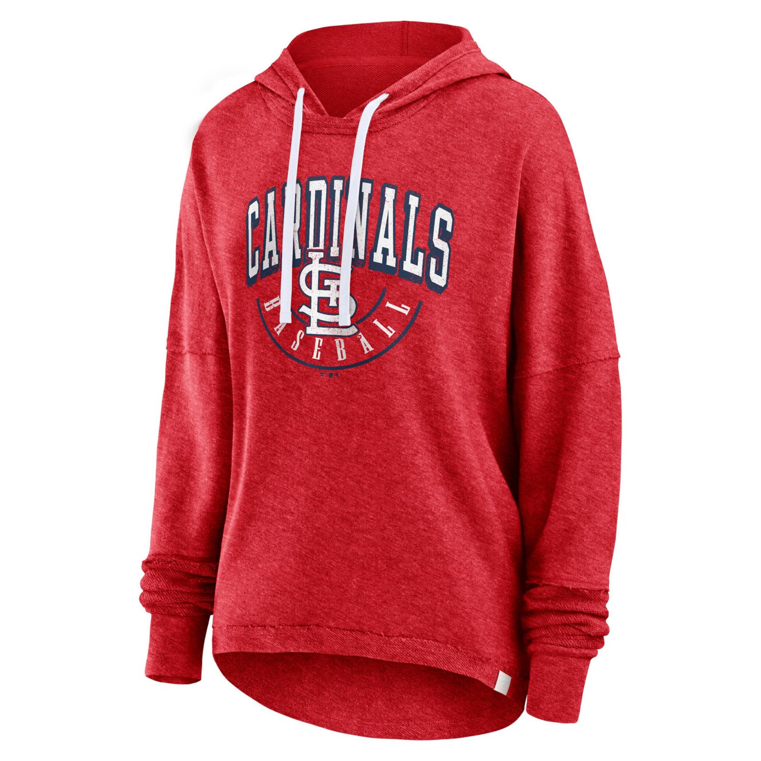 Fanatics Heather St Louis Cardinals Luxe Pullover Hoodie