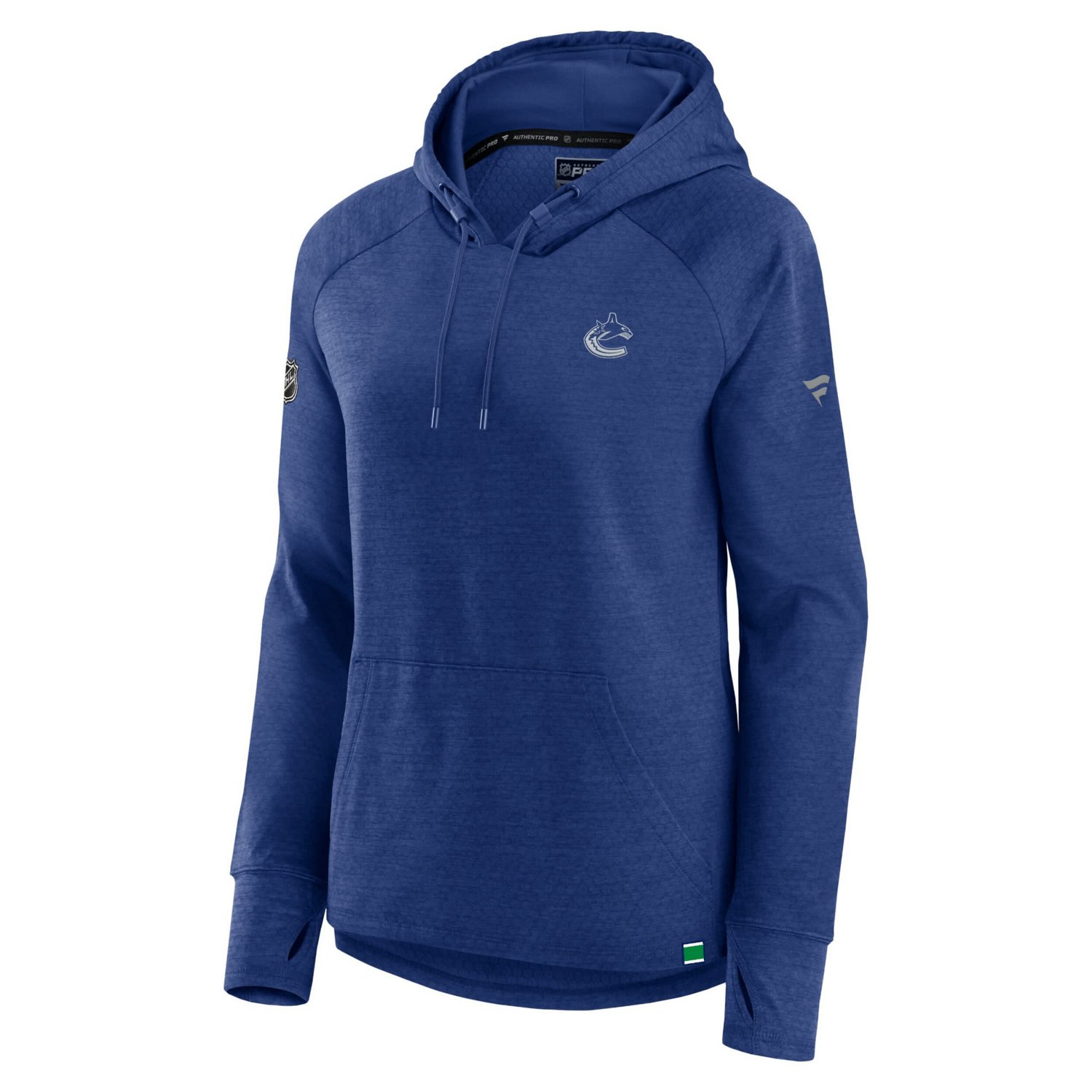 Fanatics Heather Vancouver Canucks Authentic Pro Pullover Hoodie                                                                 - view number 2