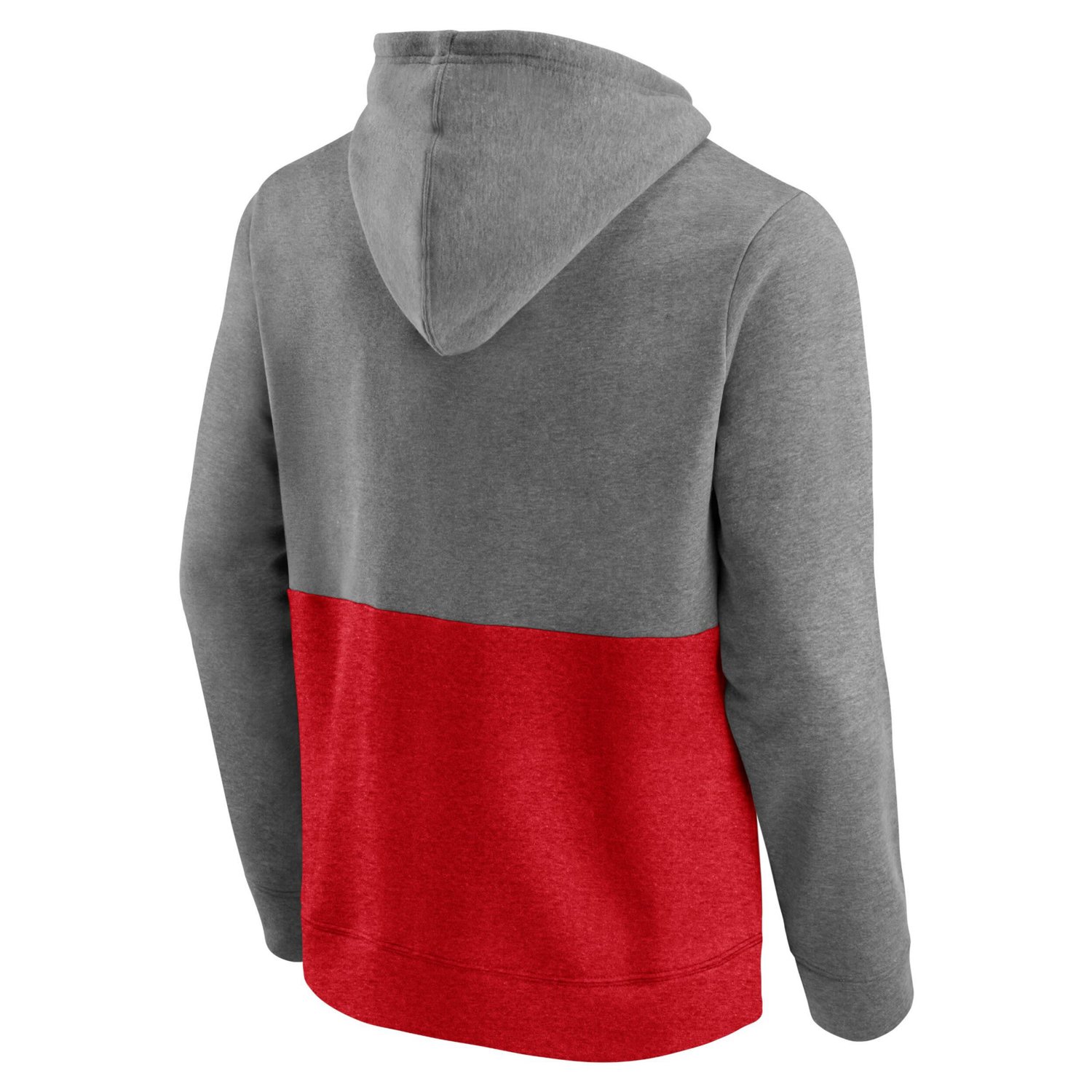 Fanatics Heathered Gray/ Washington Capitals Block Party Classic Arch Signature Pullover Hoodie