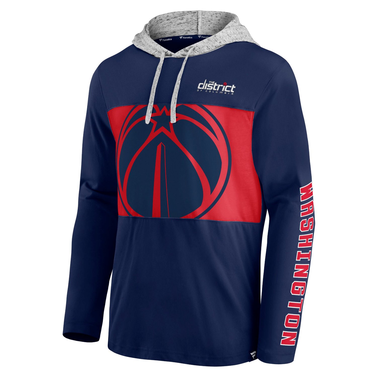Fanatics Heathered Gray Washington Wizards Block Party Pullover Hoodie - view number 2