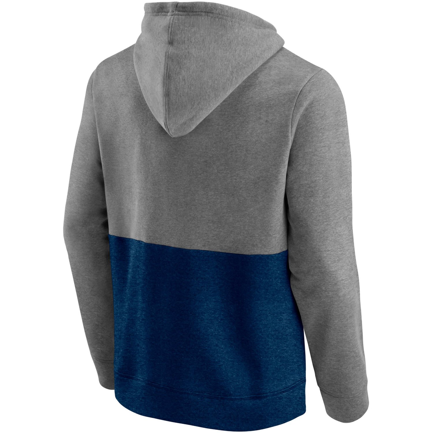 Fanatics Heathered Gray/Deep Sea Seattle Kraken Block Party Classic Arch Signature Pullover Hoodie                               - view number 3
