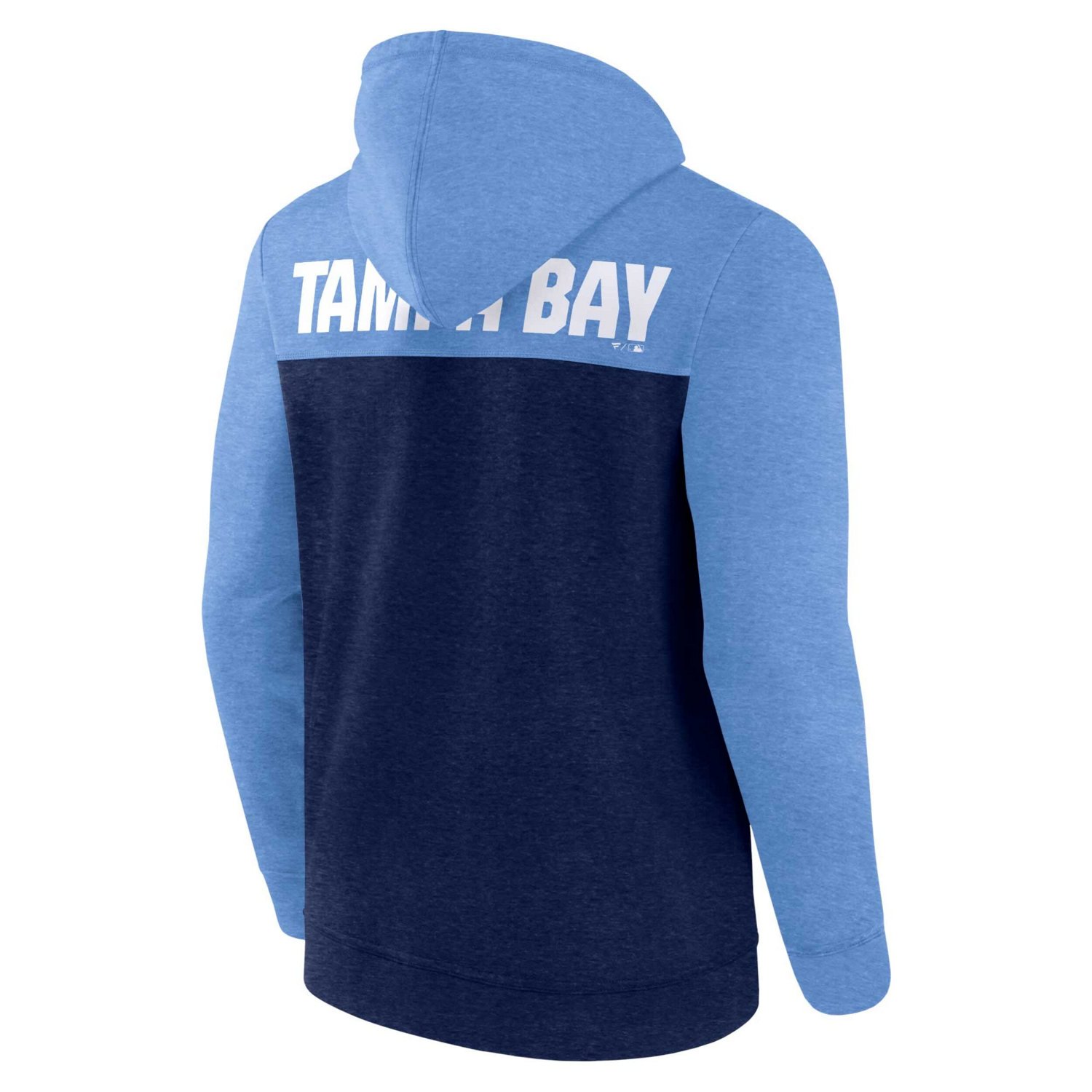 Fanatics Heathered Heathered Light Blue Tampa Bay Rays Blown Away Full-Zip Hoodie - view number 3