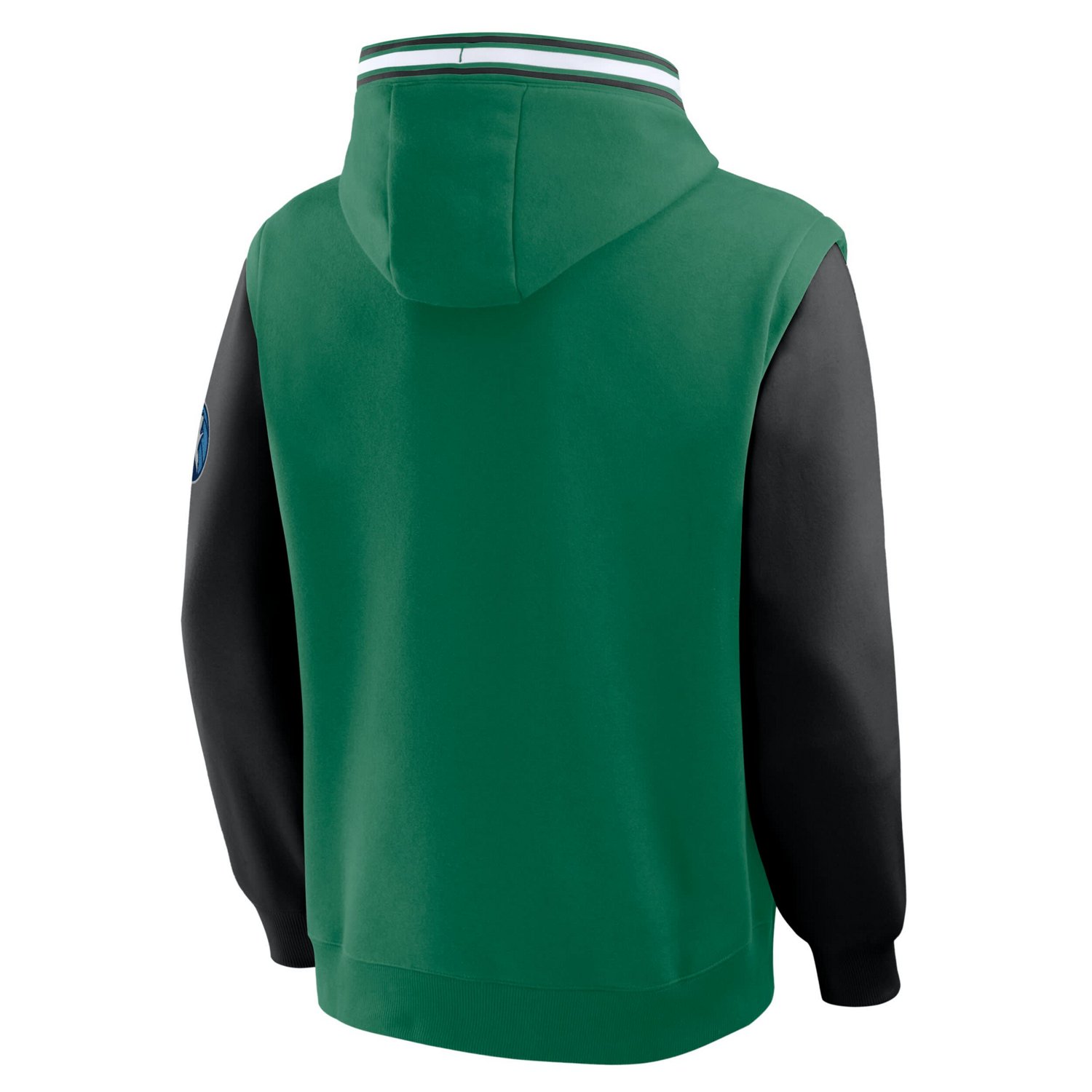 Fanatics Kelly Black Boston Celtics Half Court Shot Clock Fastbreak Hoodie - view number 2