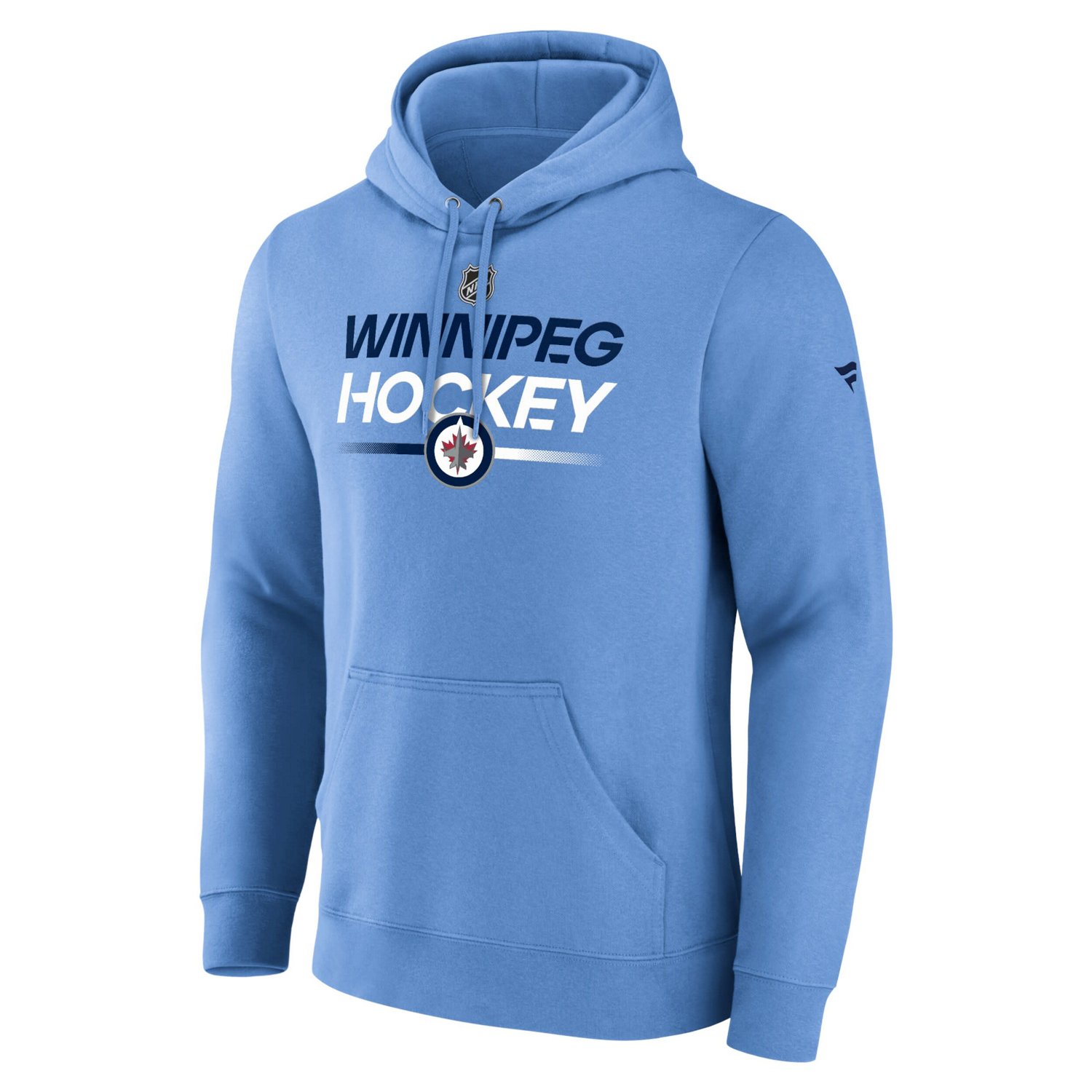 Fanatics Light Winnipeg Jets Alternate Wordmark Fleece Pullover Hoodie - view number 2