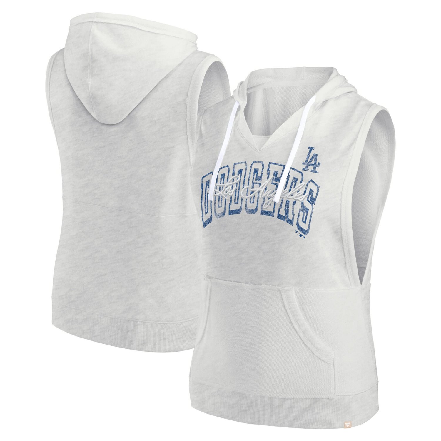Fanatics Los Angeles Dodgers Lounge Script Sleeveless Pullover Hoodie