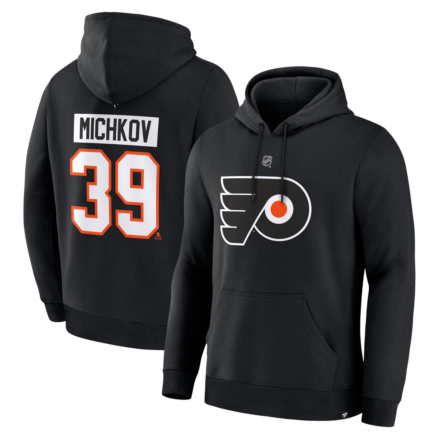 Fanatics Matvei Michkov Philadelphia Flyers Authentic Stack Name  Number Hoodie