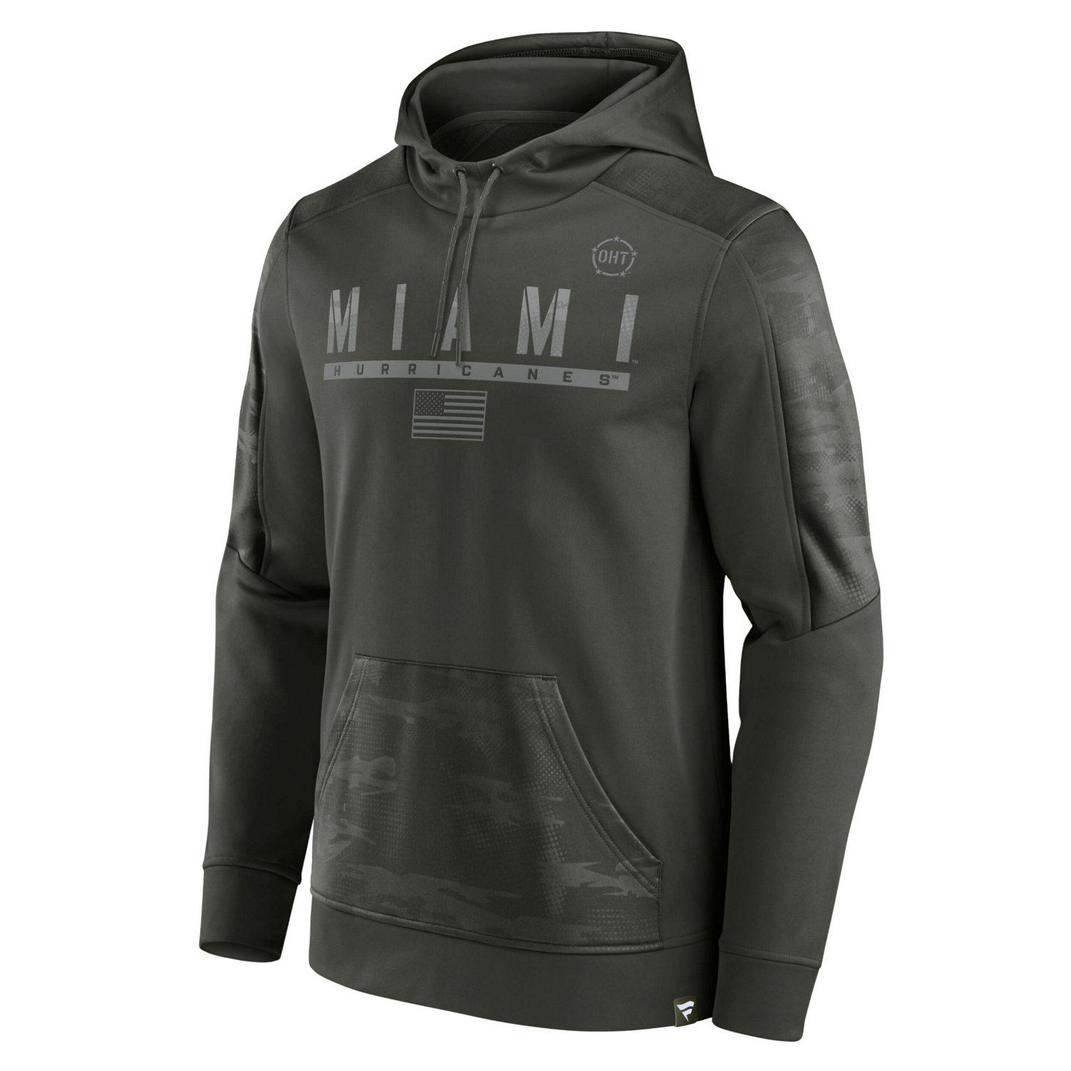 Fanatics Miami Hurricanes OHT Military Appreciation Guardian Pullover Hoodie - view number 2