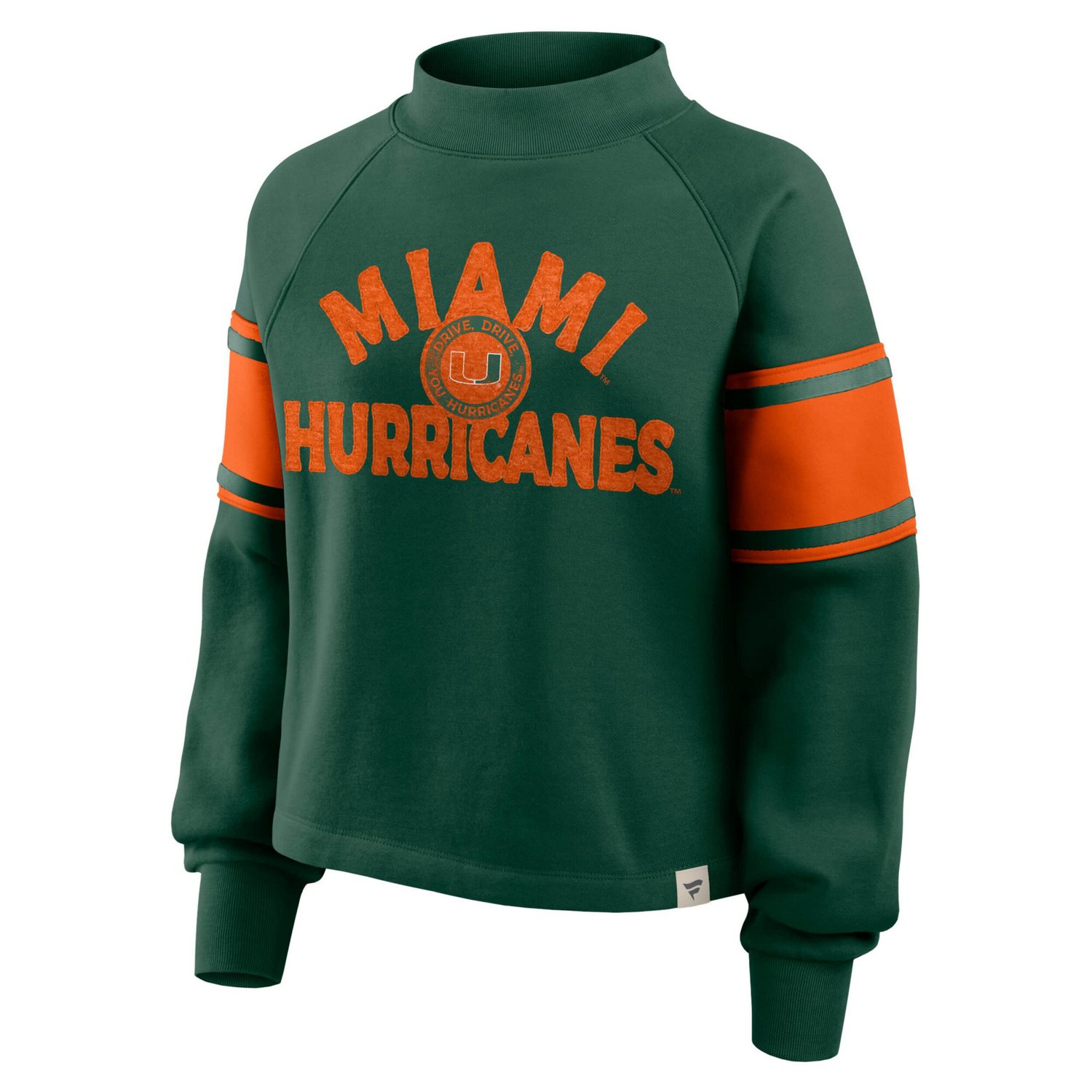 Fanatics Miami Hurricanes Oversized Hometown Premium Punt Coverage Raglan Pullover Sweatshirt - view number 4