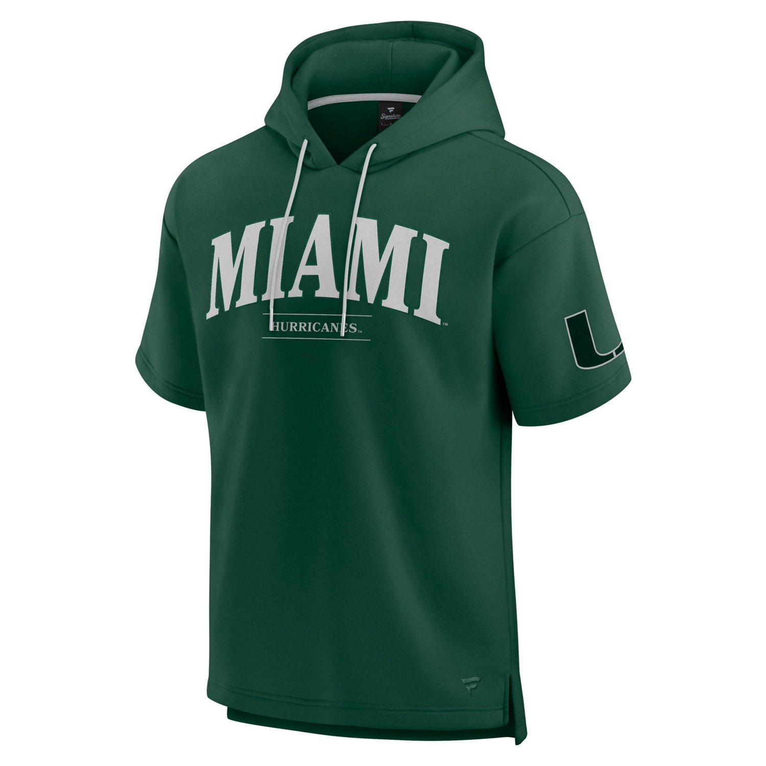 Fanatics Miami Hurricanes Ready Short Sleeve Pullover Hoodie                                                                     - view number 2