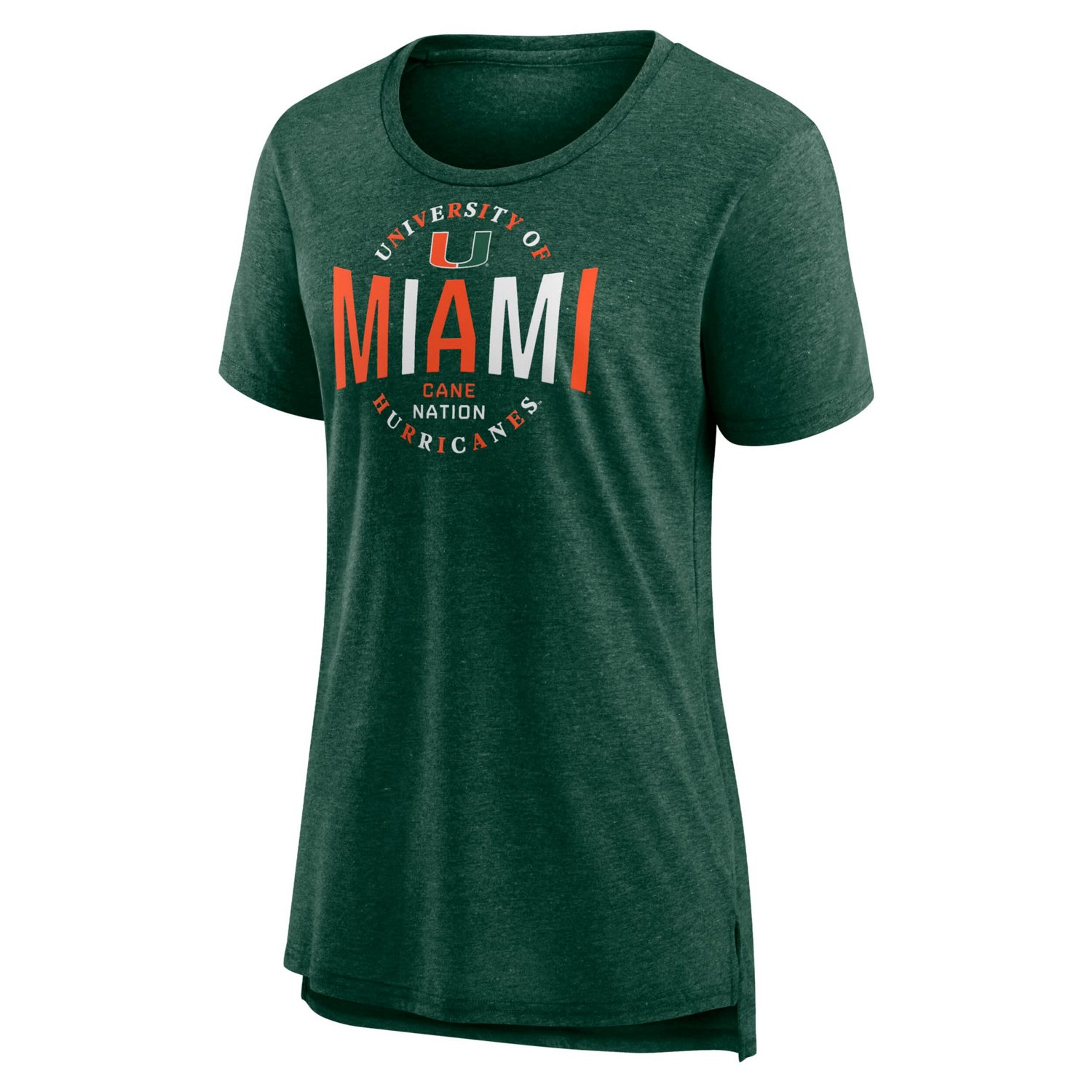 Fanatics Miami Hurricanes True Classics Break It Down Tri-Blend T-Shirt