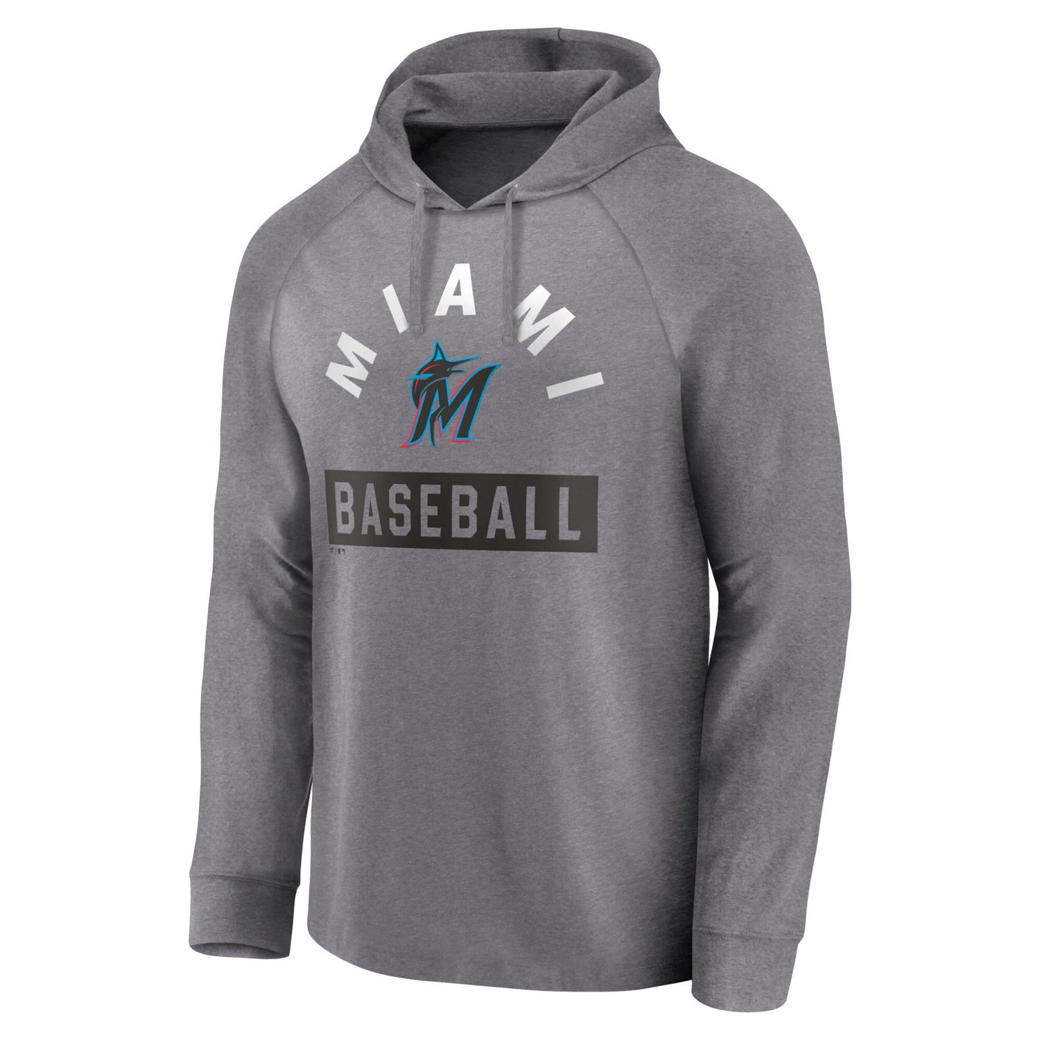 Fanatics Miami Marlins No Time Off Raglan Pullover Hoodie - view number 2