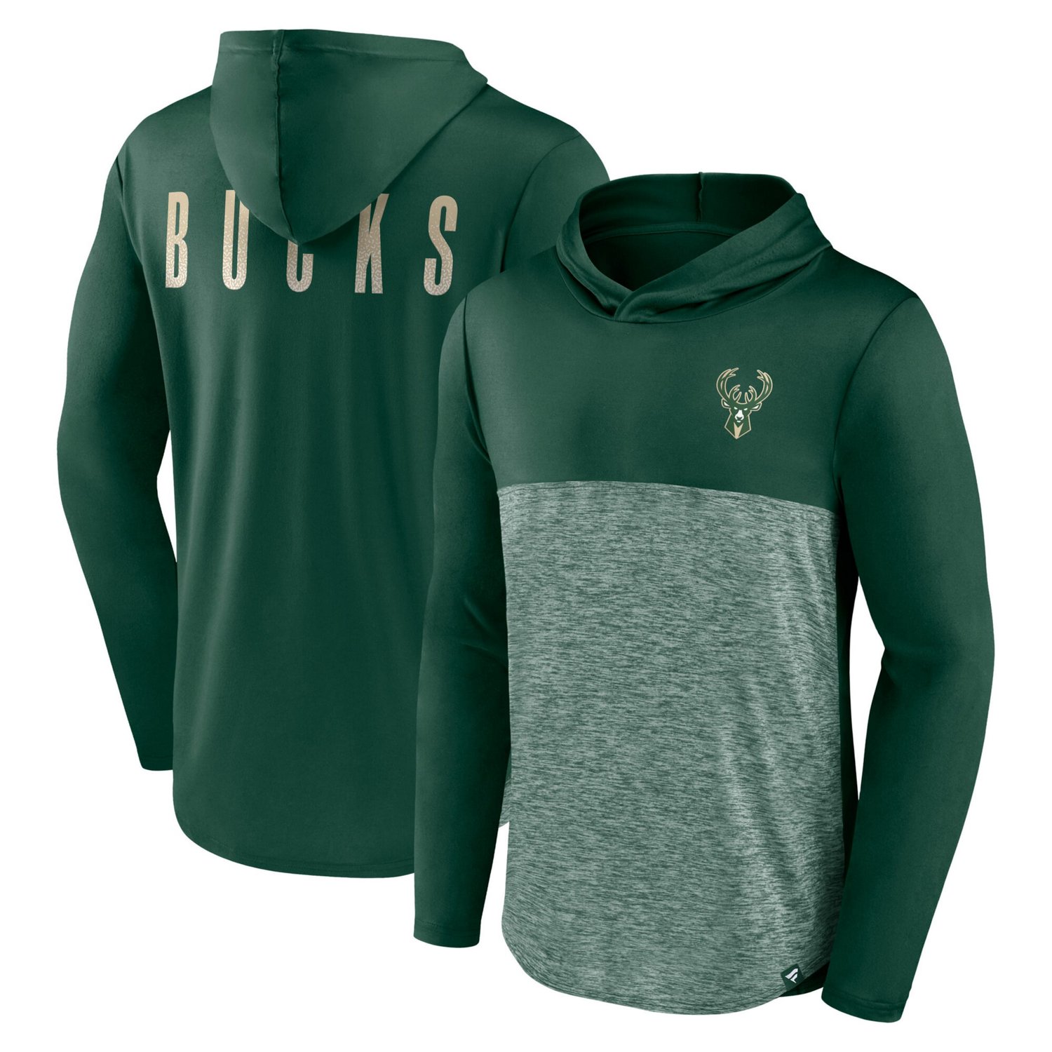 Fanatics Milwaukee Bucks Iconic Defender Lightweight Pullover Hoodie