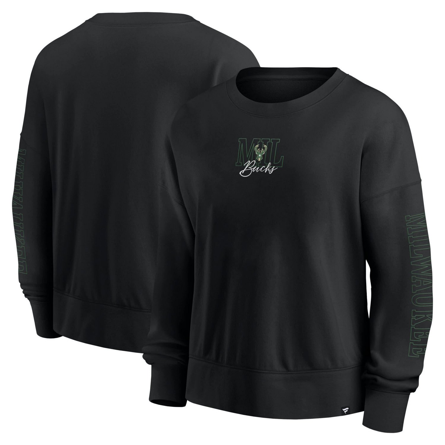 Fanatics Milwaukee Bucks Oversized Game Day Pullover Sweatshirt