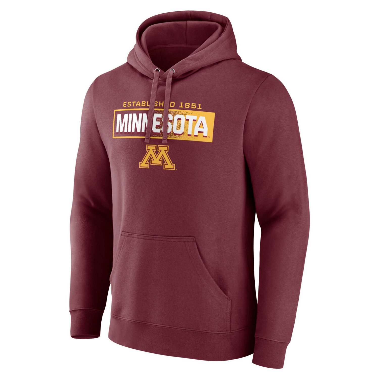 Fanatics Minnesota Golden Gophers Iconic Fleece Down The Field Pullover Hoodie