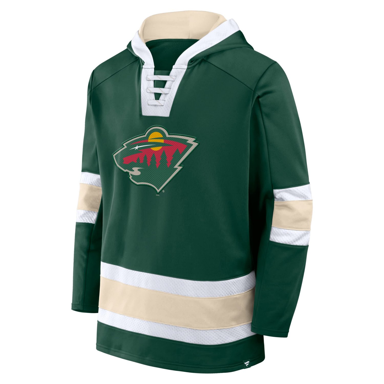 Fanatics Minnesota Wild Inside Line Fleece Pullover Hoodie                                                                       - view number 2