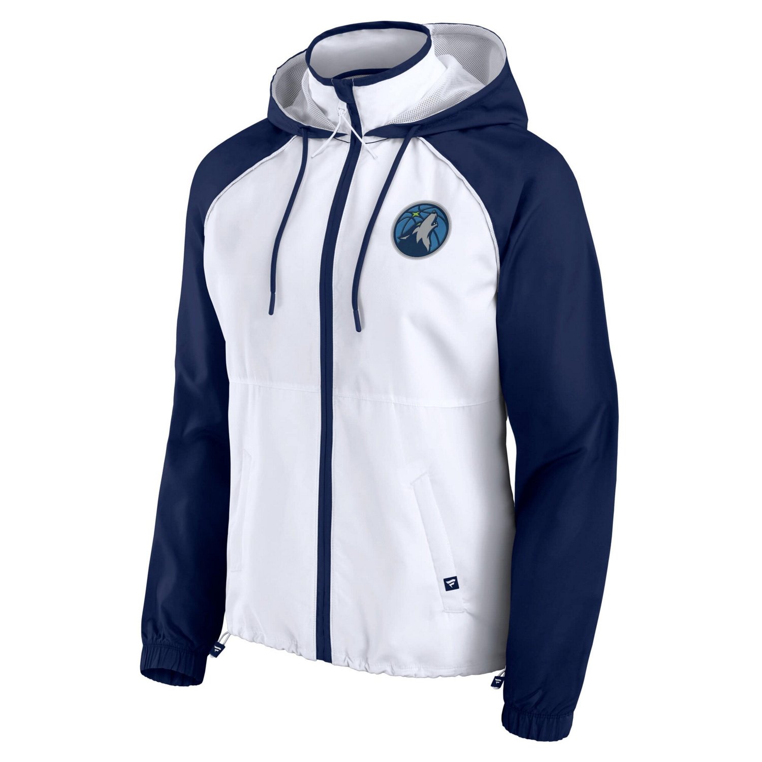 Fanatics Navy Minnesota Timberwolves Anorak Raglan Full-Zip Hoodie Jacket - view number 2
