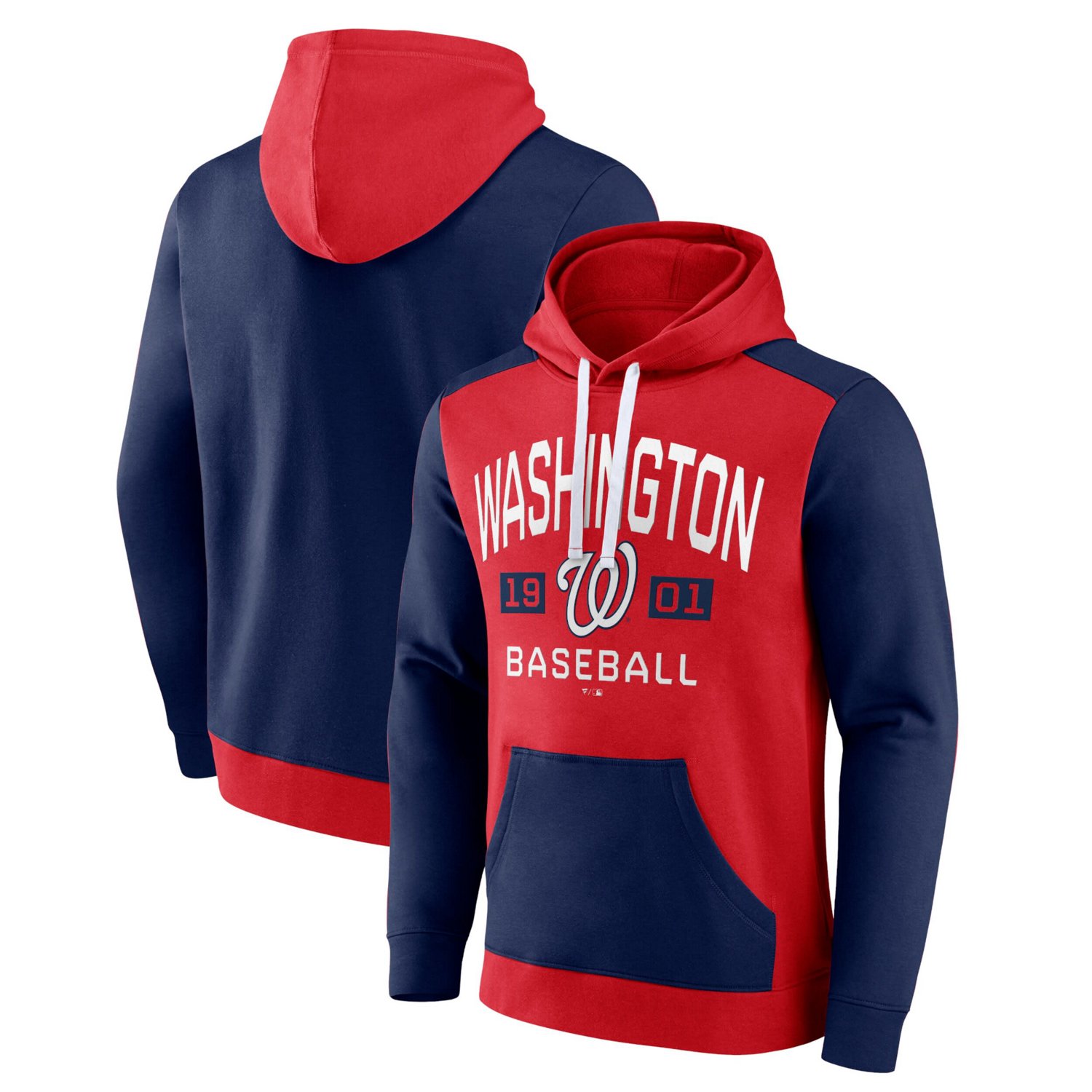 Fanatics Navy Washington Nationals Chip In Team Pullover Hoodie