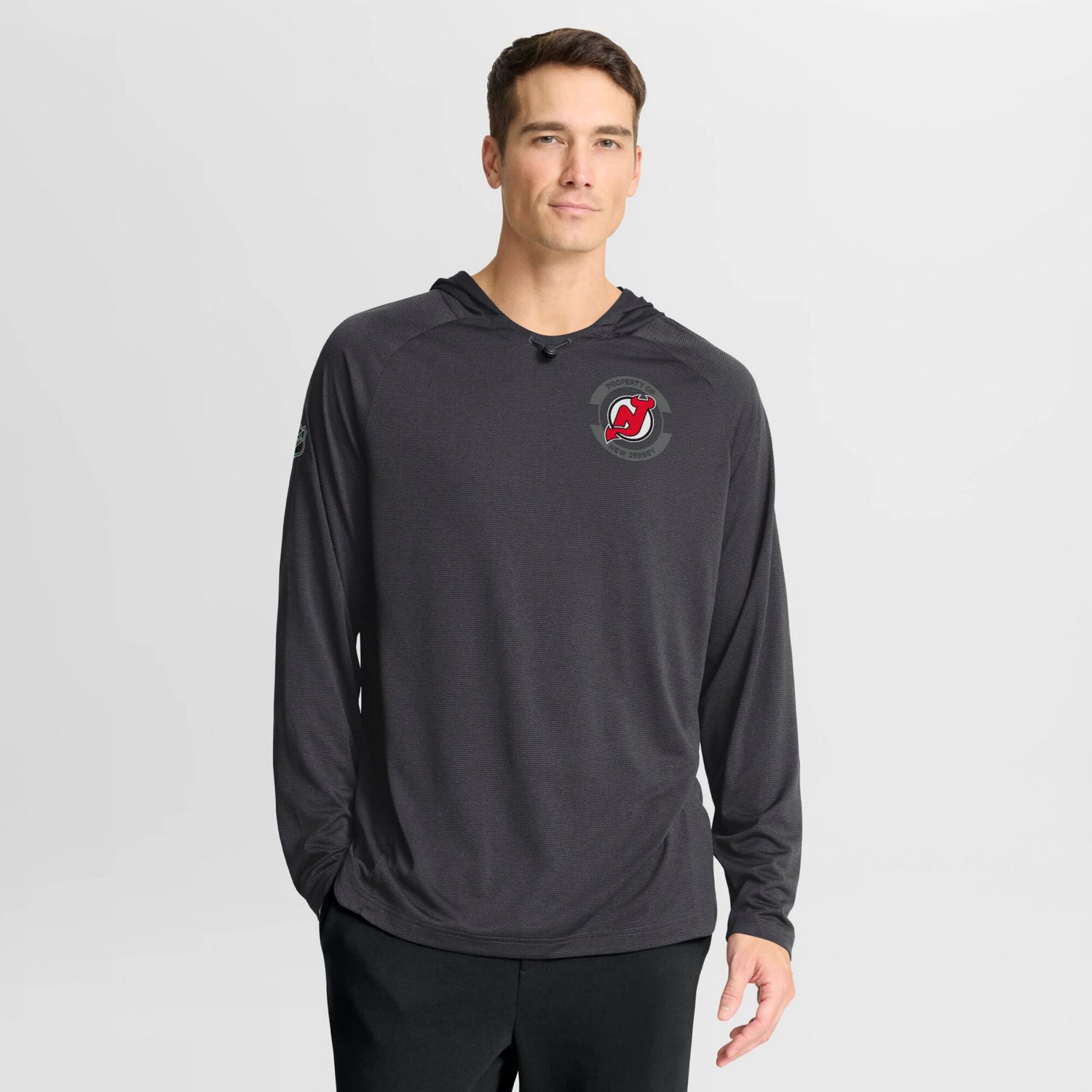 Fanatics New Jersey Devils Authentic Pro Rink Raglan Hoodie