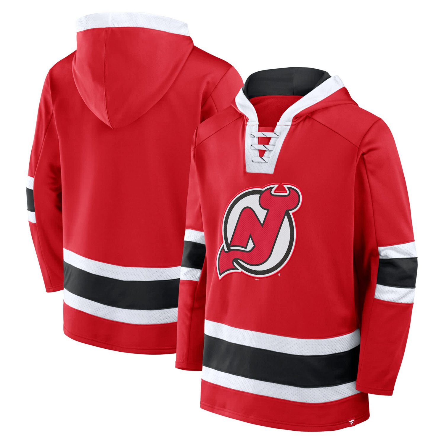 Fanatics New Jersey Devils Inside Line Fleece Pullover Hoodie                                                                    - view number 1