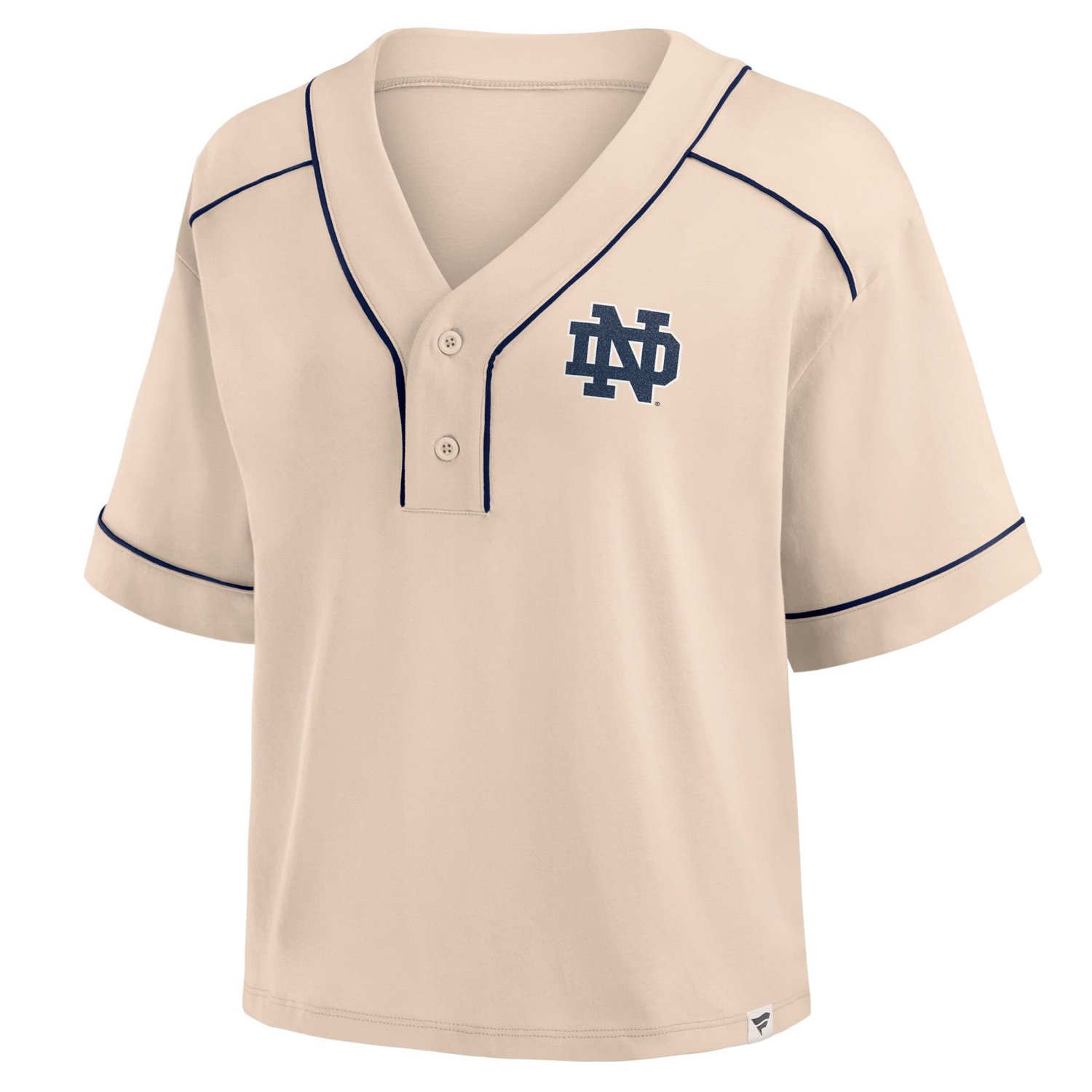 Fanatics Notre Dame Fighting Irish Oversized Dominant Force Midi V-Neck T-Shirt                                                  - view number 2