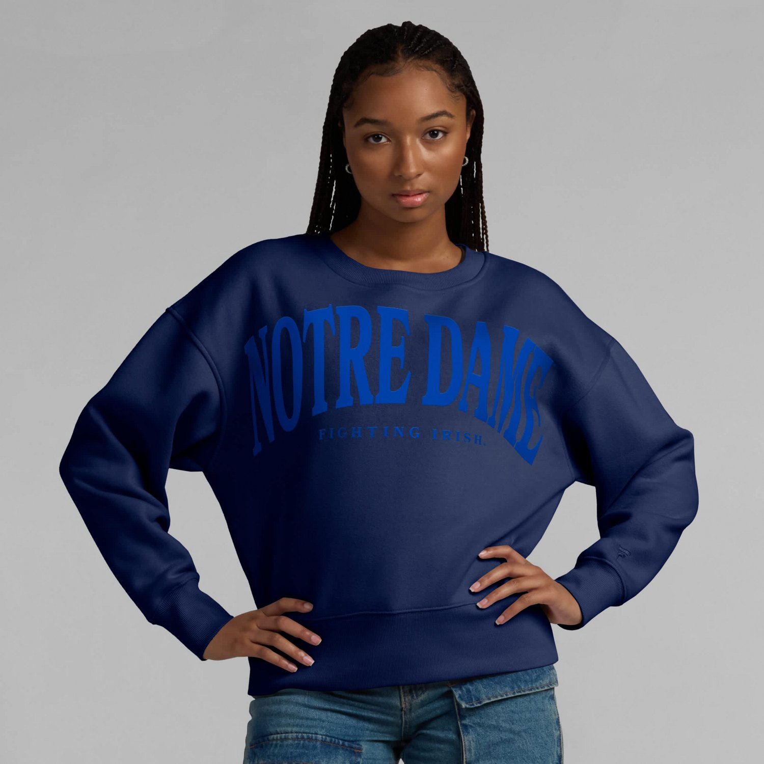 Fanatics Notre Dame Fighting Irish Supersoft Flow Fleece Pullover Sweatshirt                                                     - view number 4