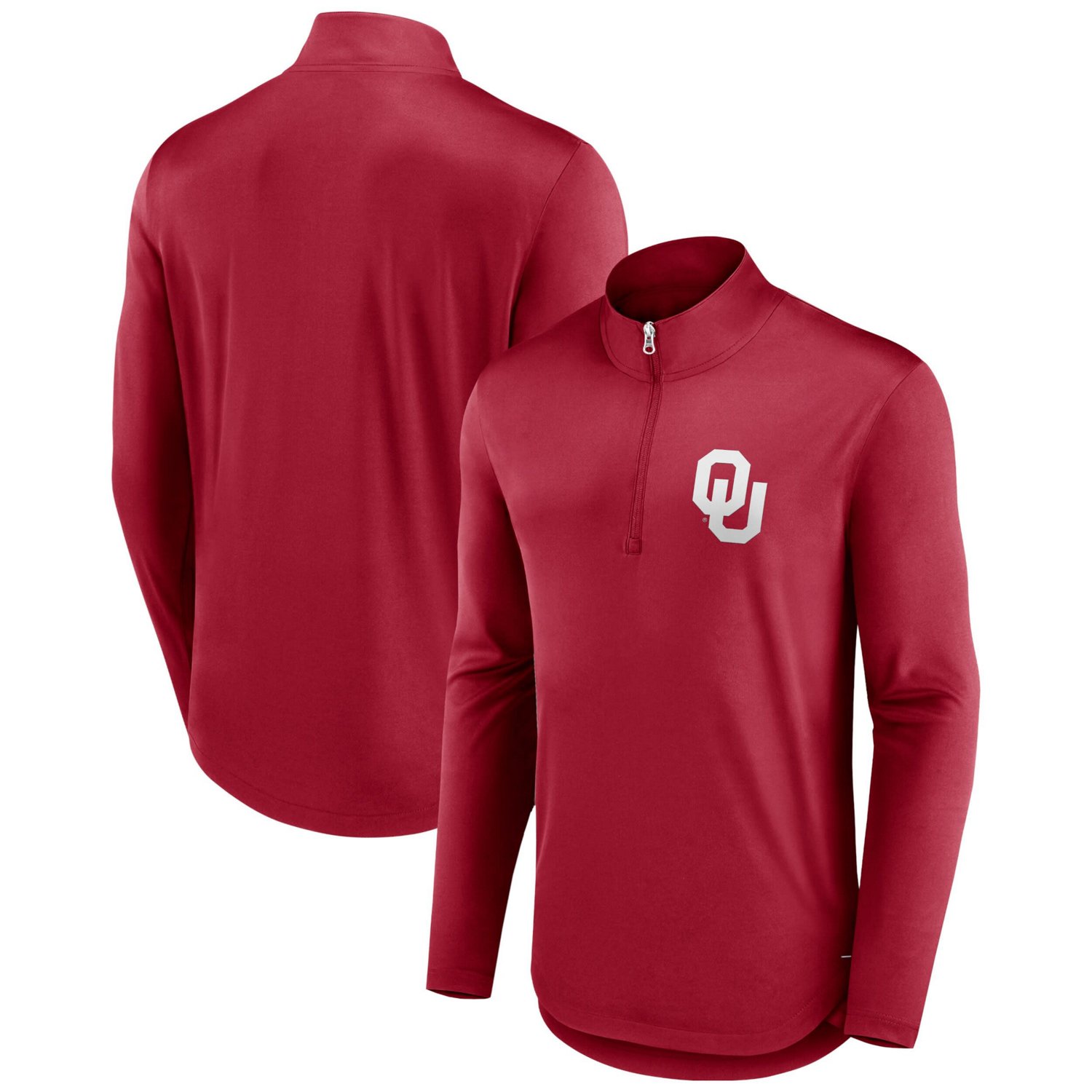 Fanatics Oklahoma Sooners Tough Minded Quarter-Zip Top                                                                           - view number 1