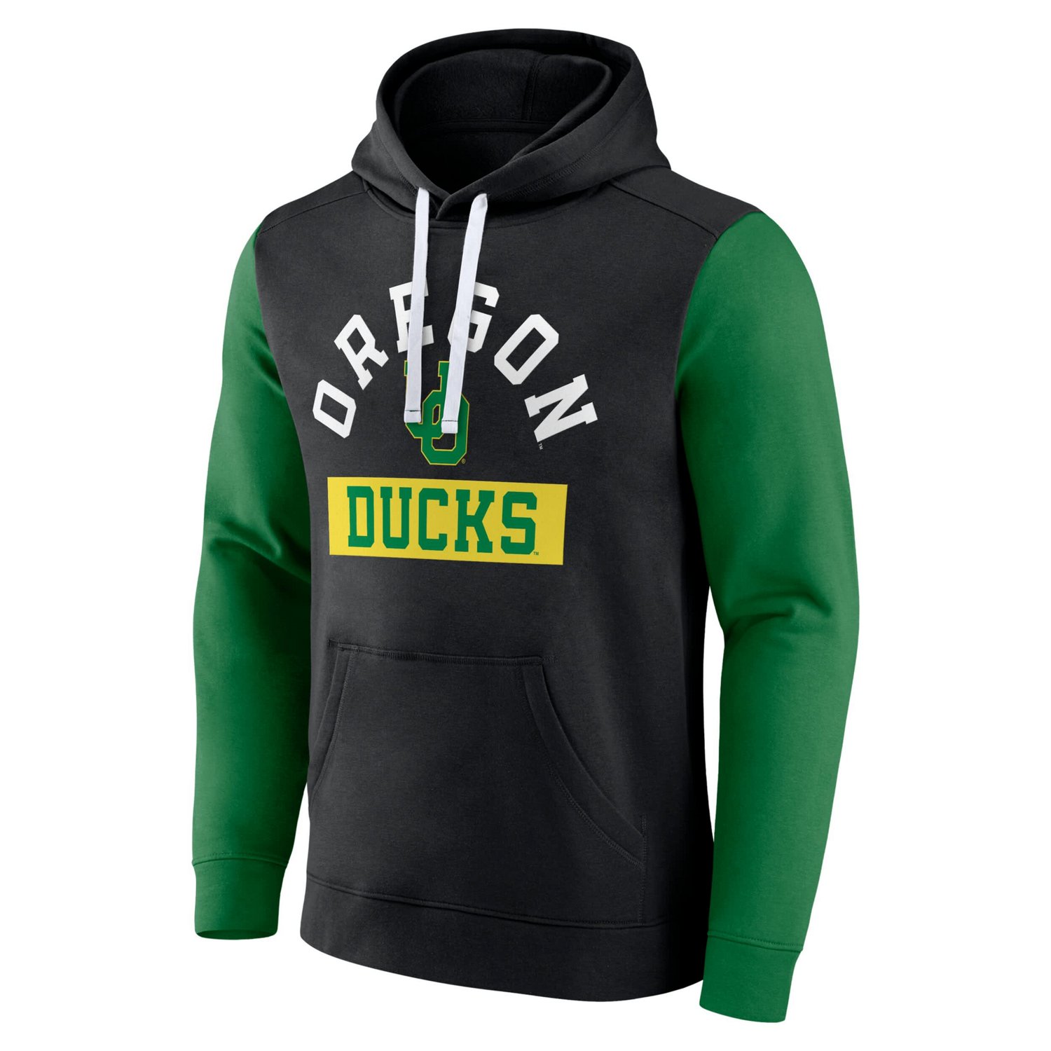 Fanatics Oregon Ducks Extra Point Colorblock Fleece Pullover Hoodie                                                              - view number 2