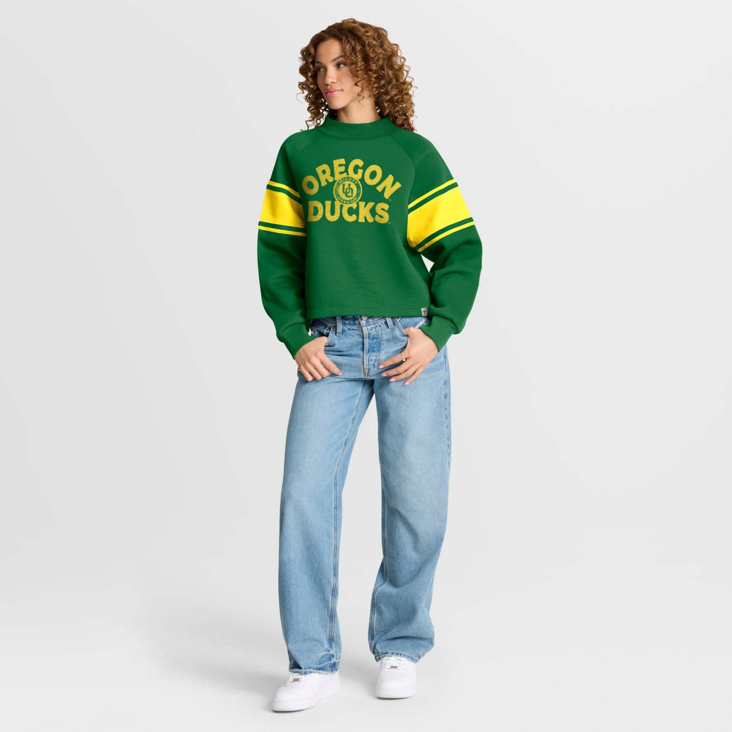 Fanatics Oregon Ducks Oversized Hometown Premium Punt Coverage Raglan Pullover Sweatshirt - view number 3