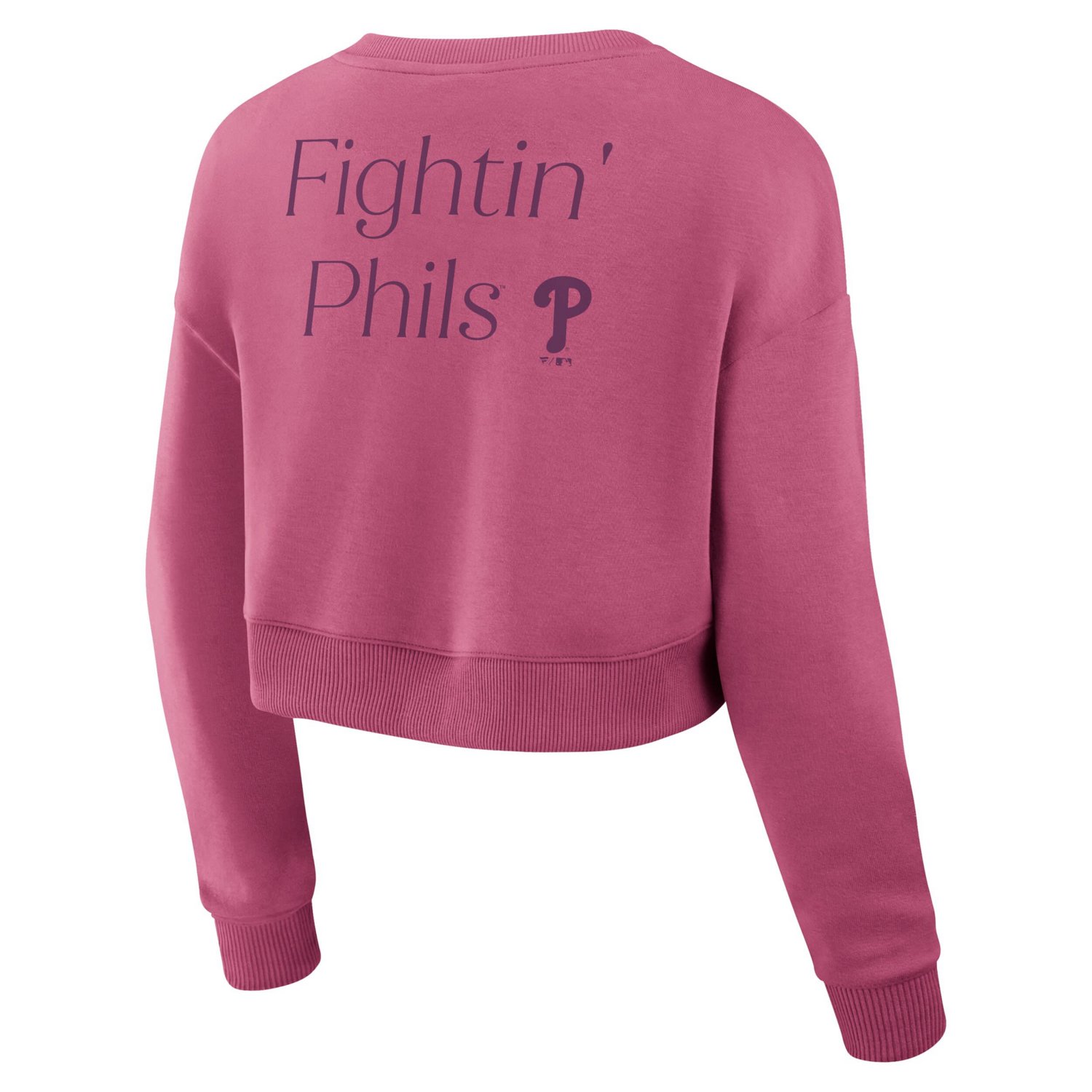 Fanatics Philadelphia Phillies Relax Studio Cropped Pullover Sweatshirt - view number 3