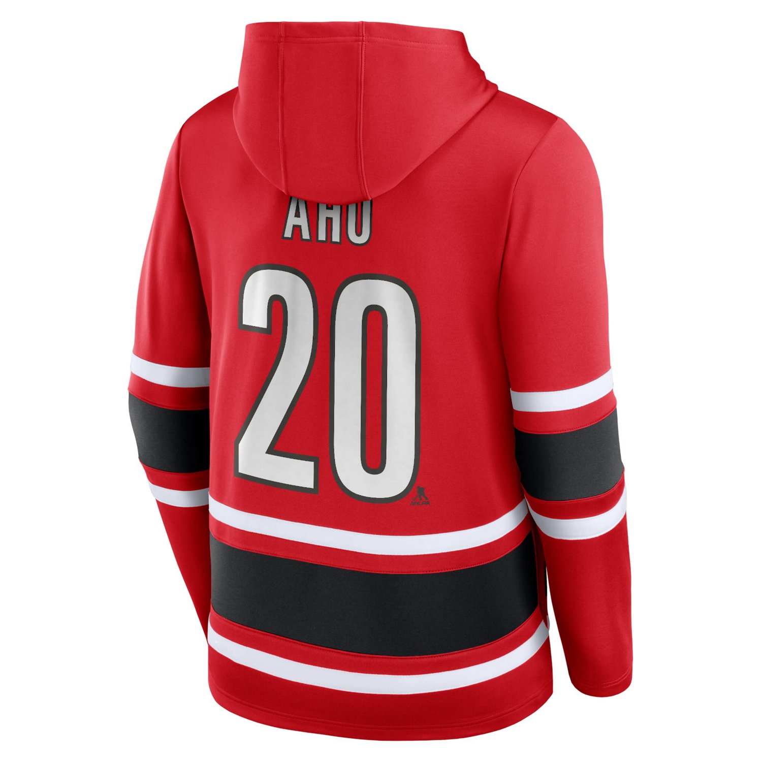 Fanatics Sebastian Aho Carolina Hurricanes Name  Number Lace-Up Pullover Hoodie