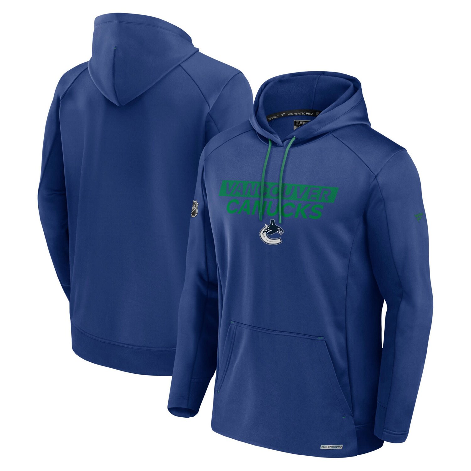Fanatics Vancouver Canucks Authentic Pro Rink Fleece Pullover Hoodie