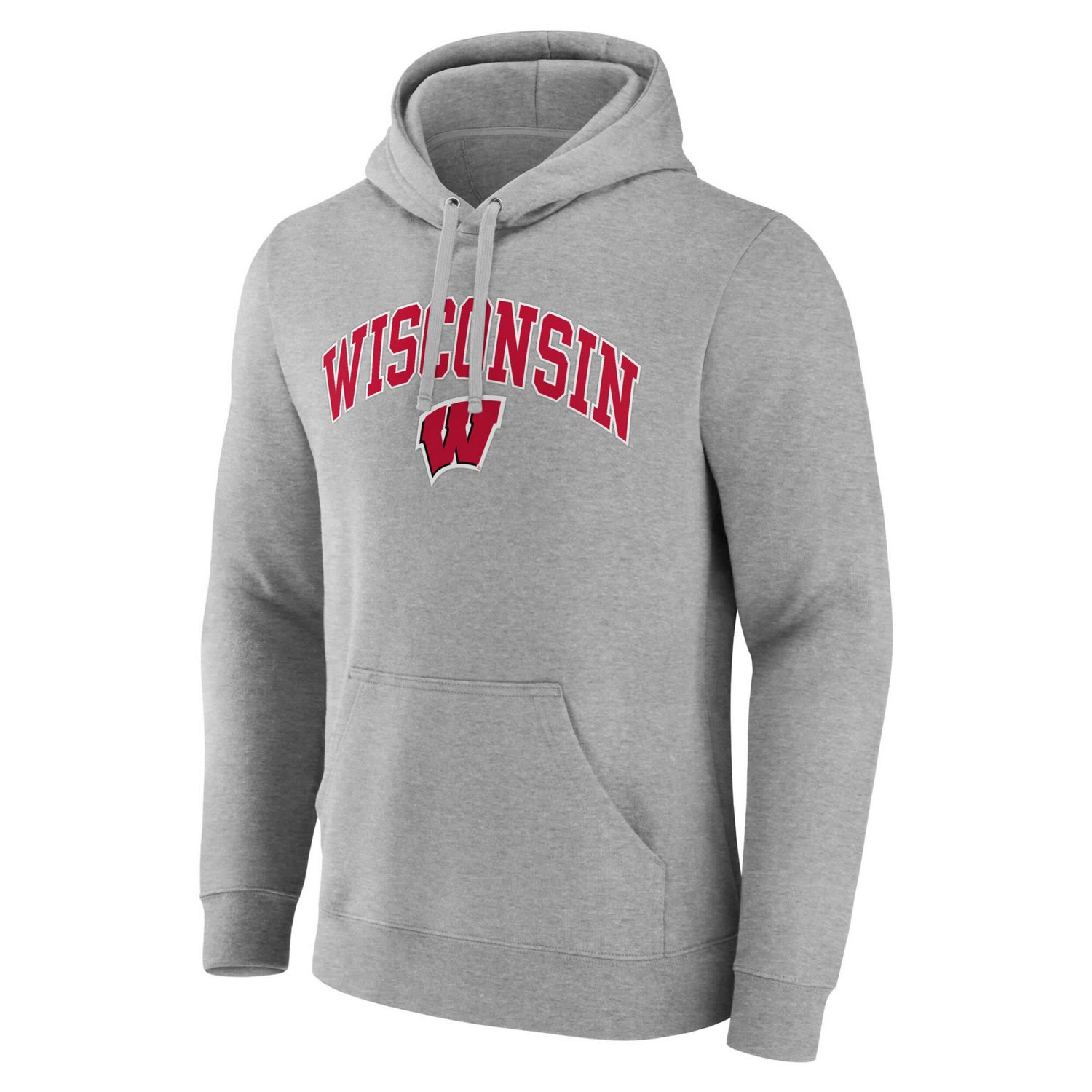 Fanatics Wisconsin Badgers Arched Logo Pullover Hoodie