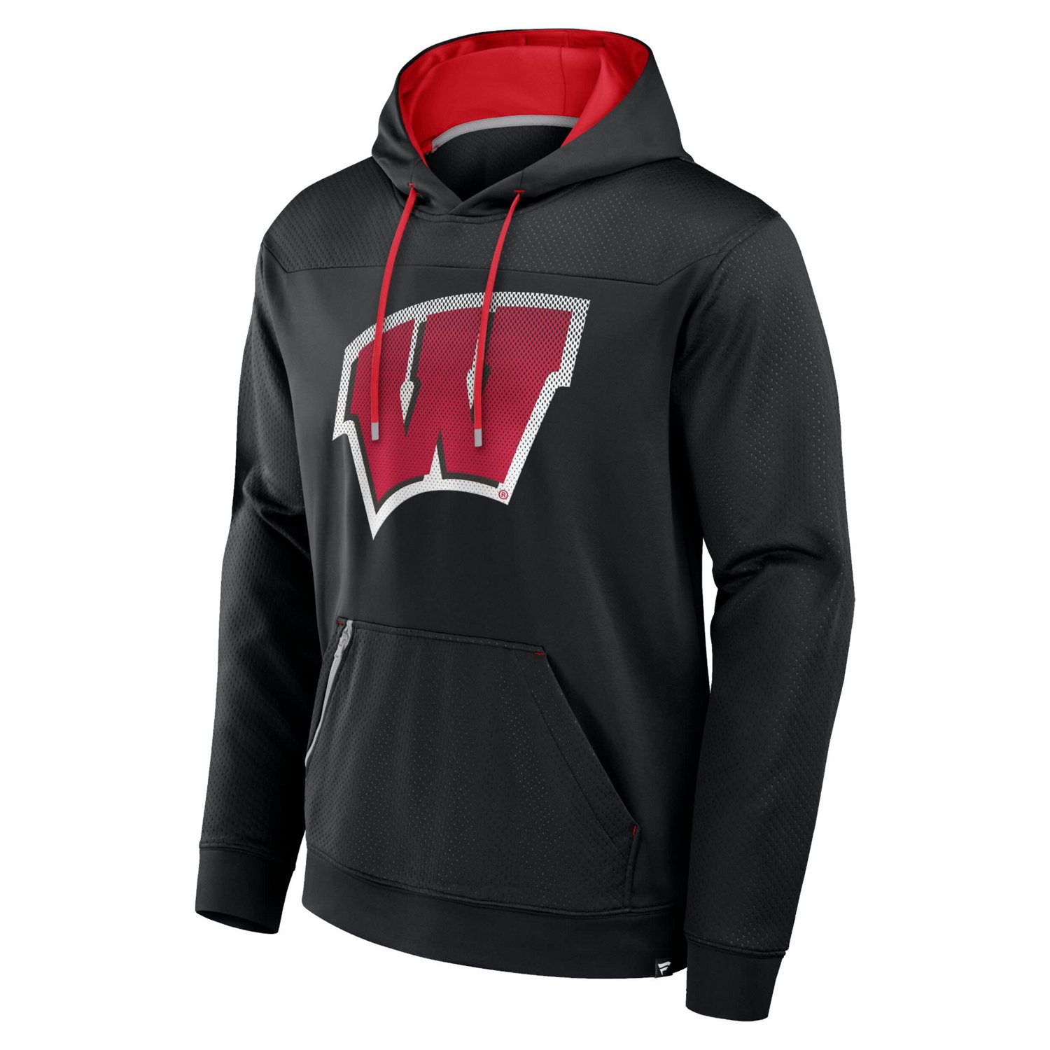 Fanatics Wisconsin Badgers Defender Dot Faded Primary Pullover Hoodie                                                            - view number 2