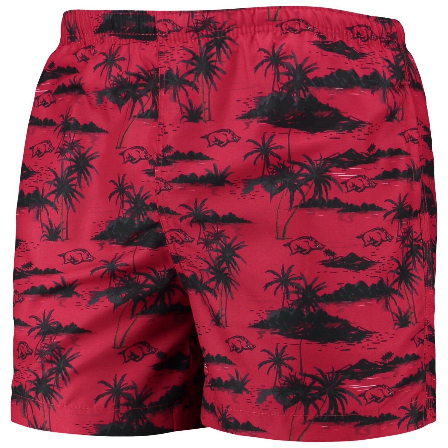 FOCO Arkansas Razorbacks Island Palm Swim Trunks