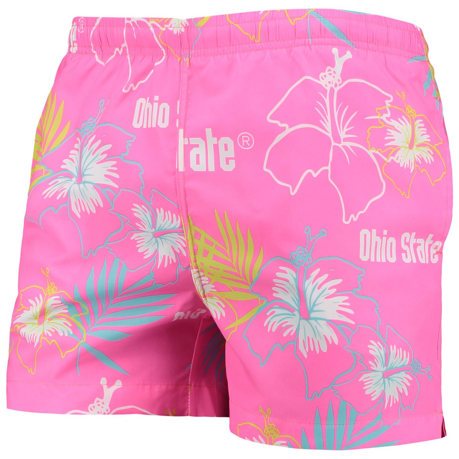 FOCO Ohio State Buckeyes Neon Floral Swim Trunks