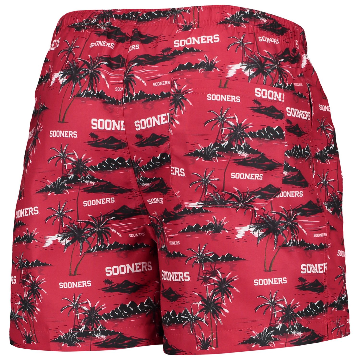 FOCO Oklahoma Sooners Island Palm Swim Trunks