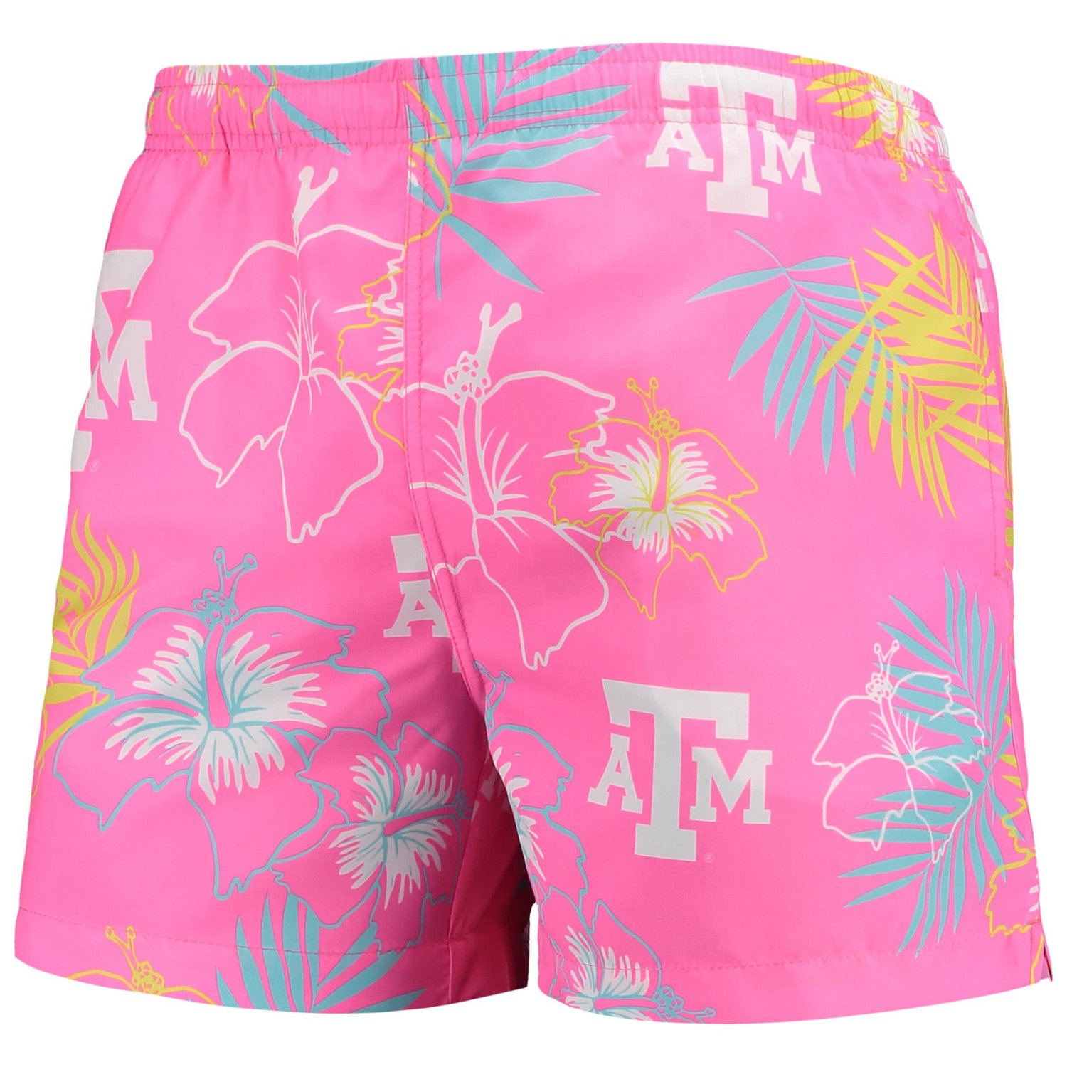 FOCO Texas AM Aggies Neon Floral Swim Trunks