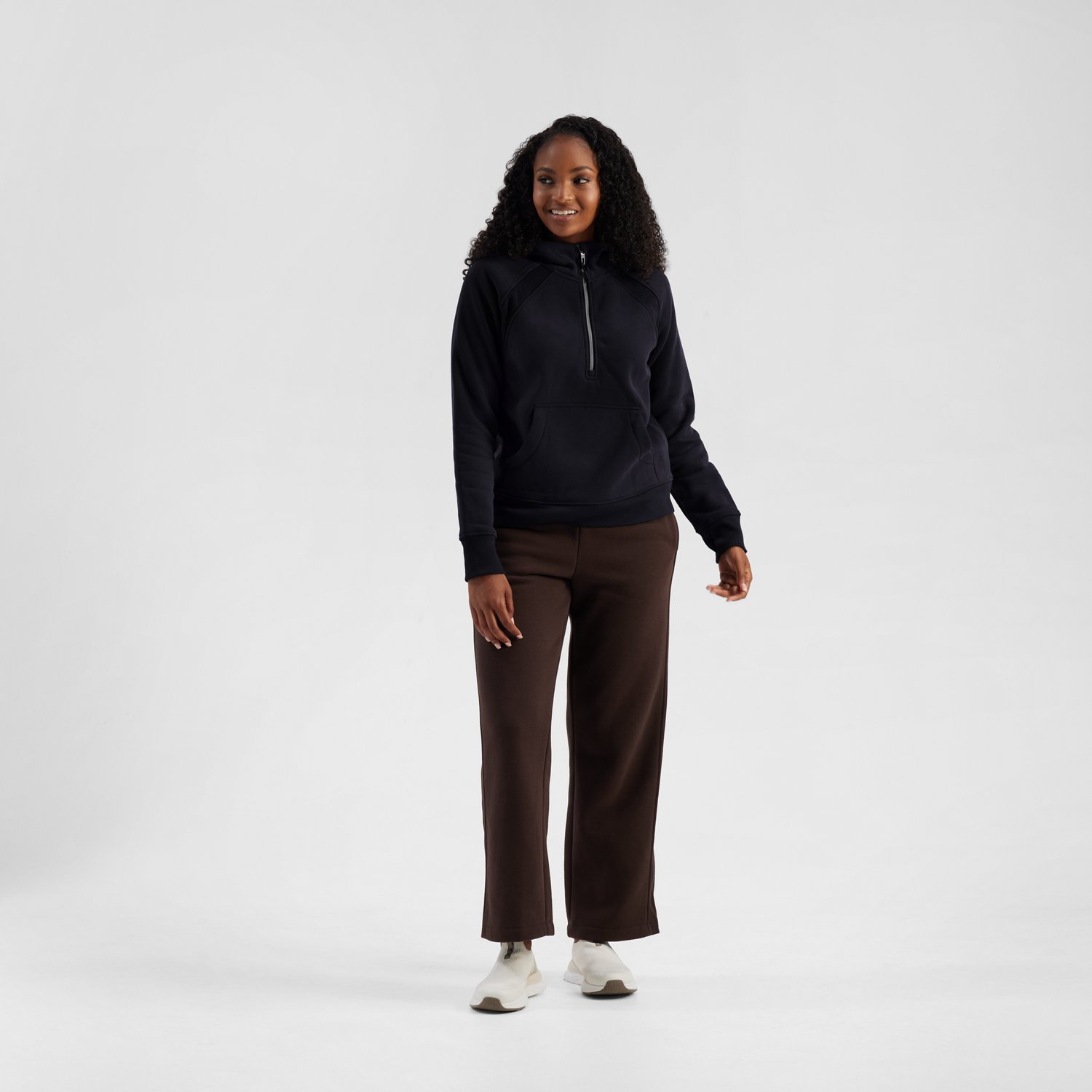 Freely Women's Hilary Mixed Rib Cozy 1/2-Zip Hoodie - view number 3