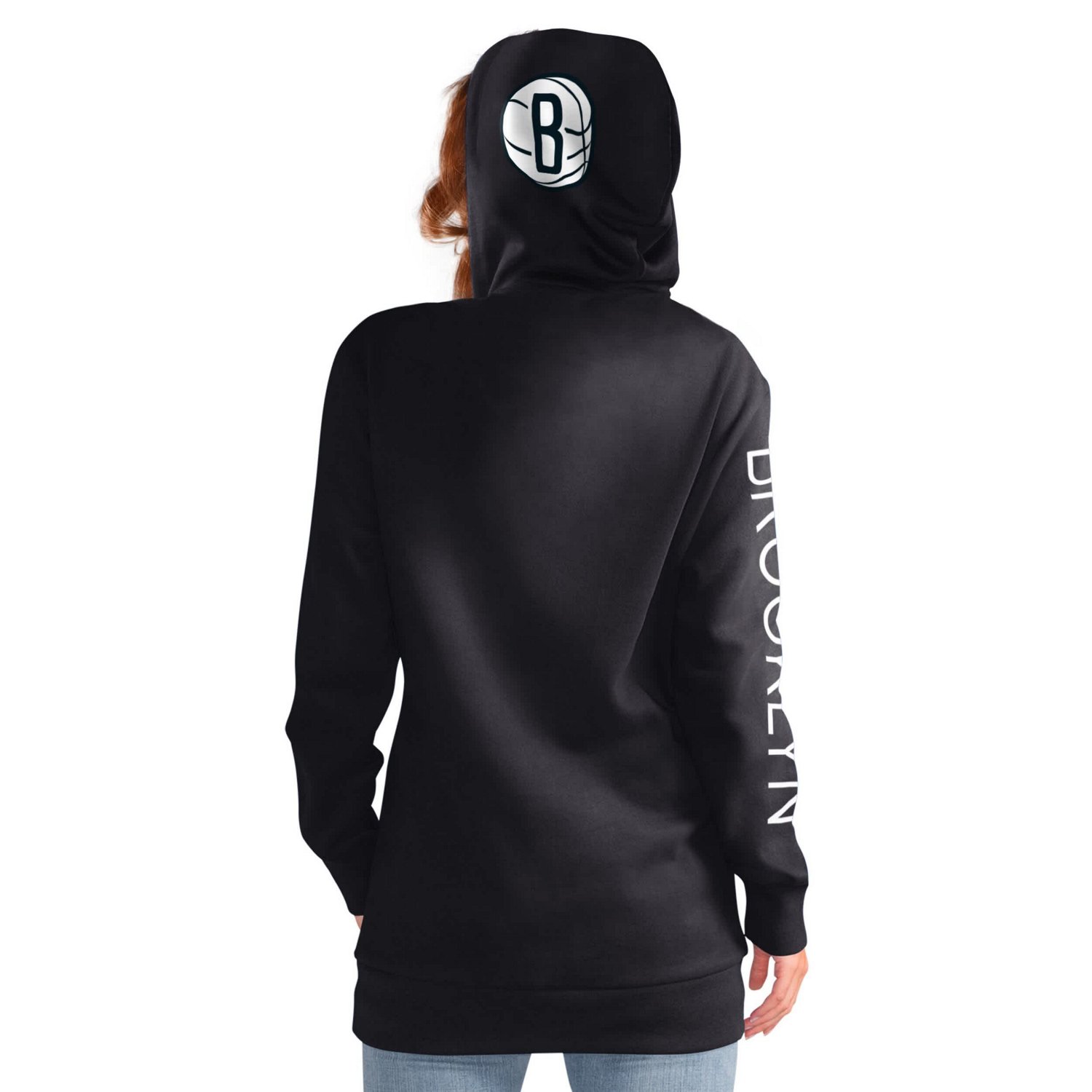 G-III 4Her by Carl Banks Brooklyn Nets Base Coach Pullover Hoodie                                                                - view number 2