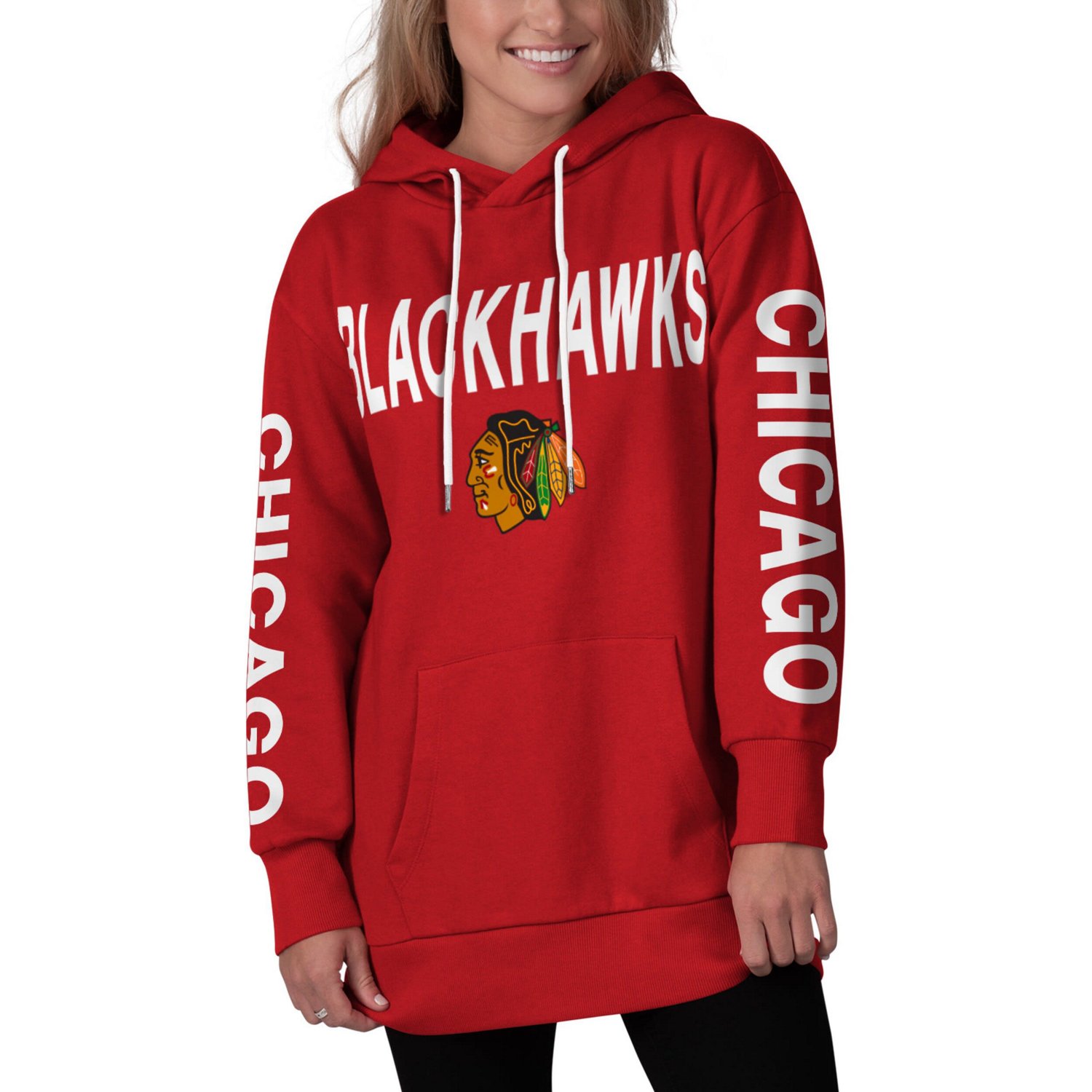 G-III 4Her by Carl Banks Chicago Blackhawks Extra Inning Pullover Hoodie - view number 4