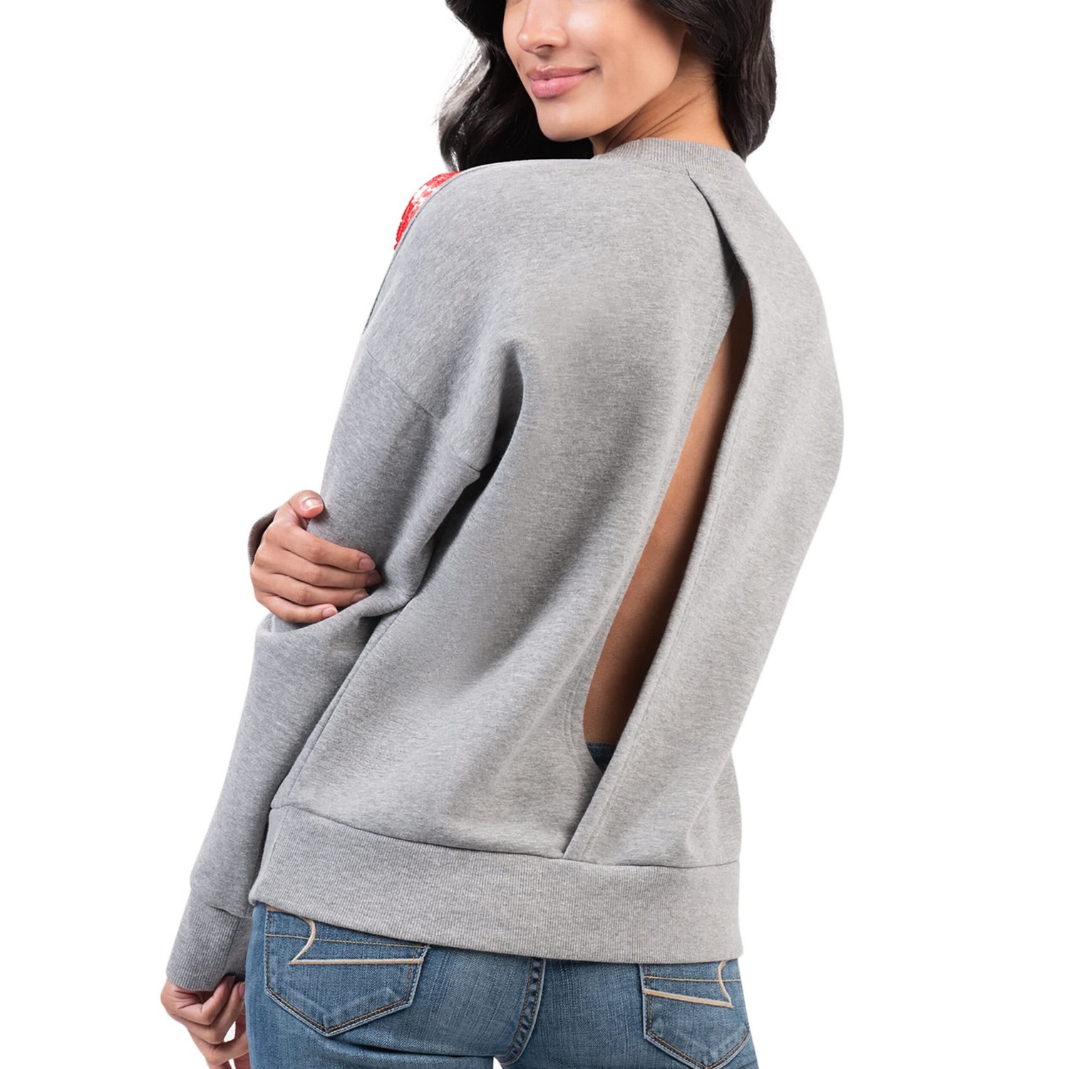 G-III 4Her by Carl Banks Chicago Blackhawks Penalty Box Pullover Sweatshirt - view number 2