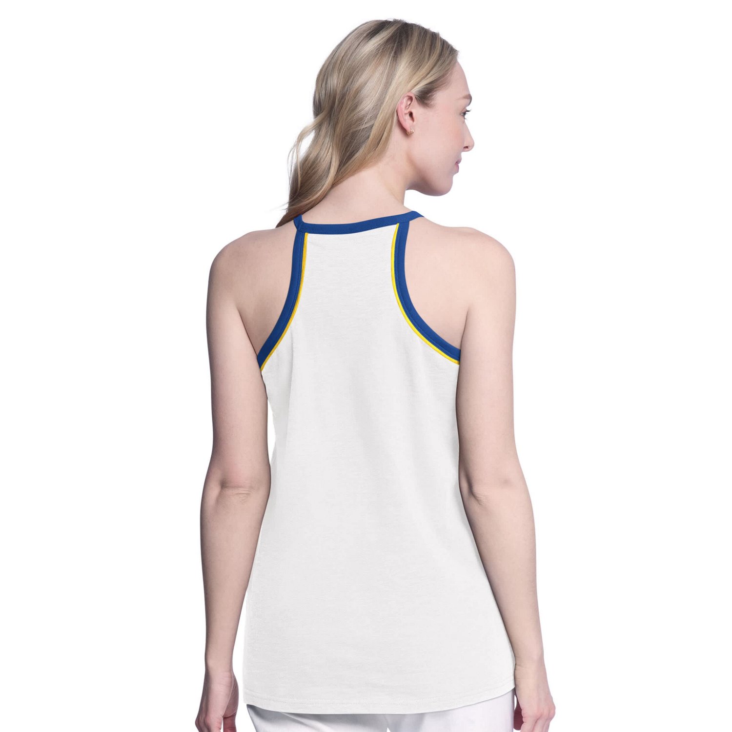 G-III 4Her by Carl Banks Golden State Warriors Curveball Racerback Tank Top - view number 2