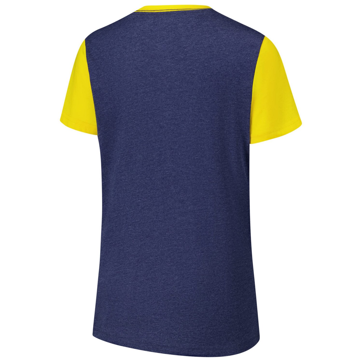 G-III 4Her by Carl Banks Michigan Wolverines Racer Crewneck Ringer T-Shirt