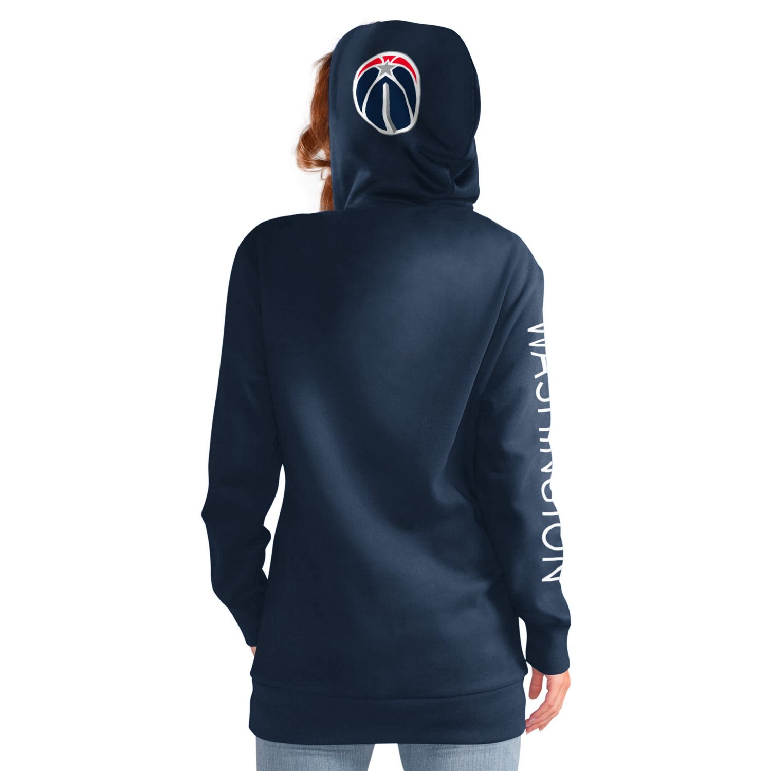 G-III 4Her by Carl Banks Washington Wizards Base Coach Pullover Hoodie                                                           - view number 2