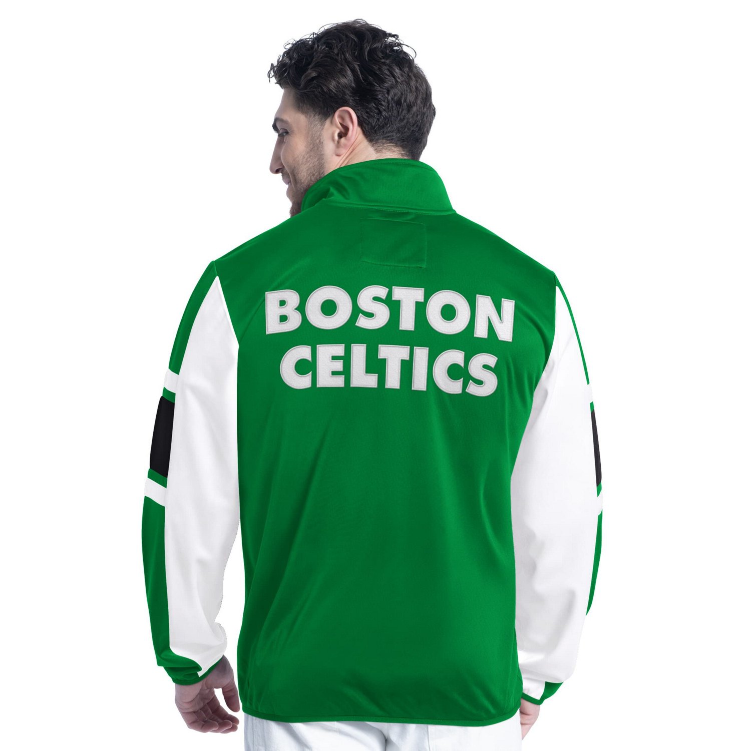 G-III Sports by Carl Banks Men's Boston Celtics Back Field Full Zip Track Jacket - view number 2