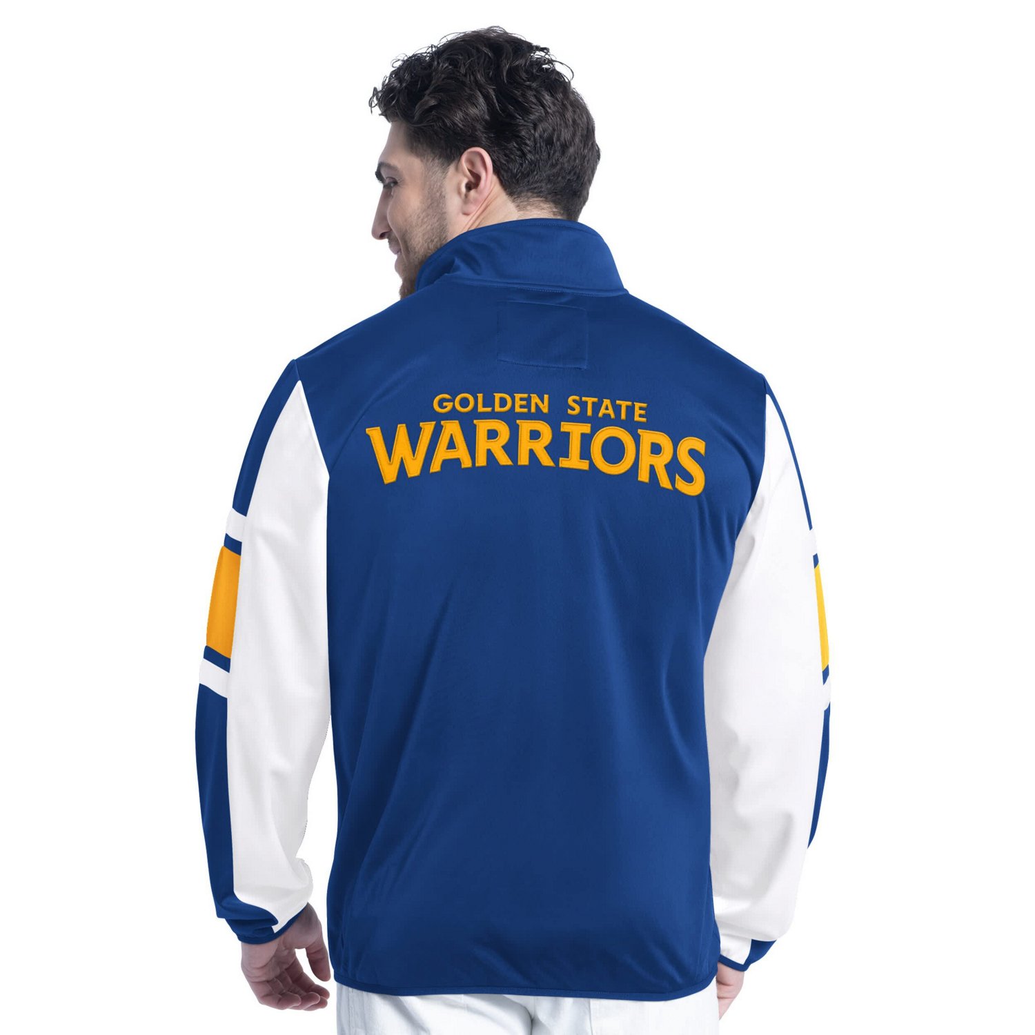 G-III Sports by Carl Banks Men's Golden State Warriors Back Field Full-Zip Track Jacket - view number 2