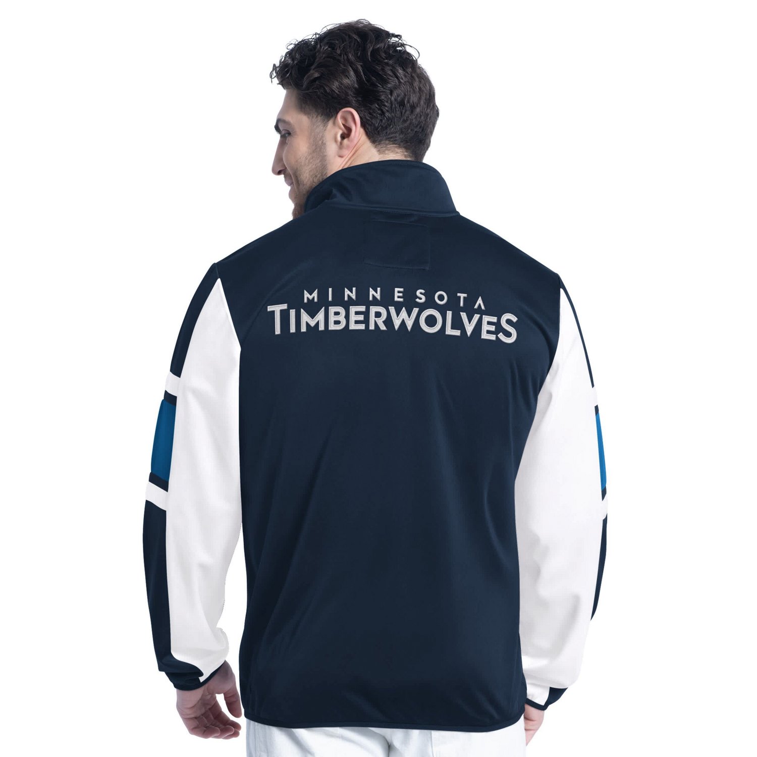 G-III Sports by Carl Banks Men's Minnesota Timberwolves Back Field Full Zip Track Jacket - view number 2
