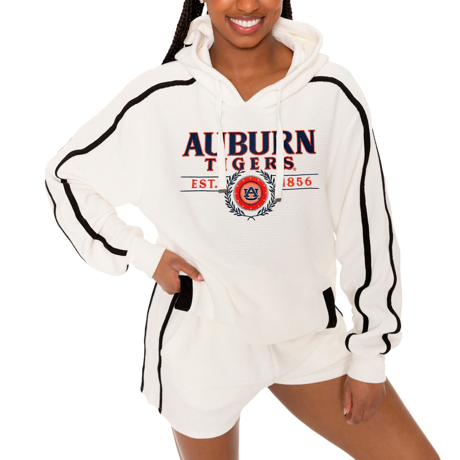 Gameday Couture Auburn Tigers Down Set Go Pullover Hoodie and Shorts Set - view number 3