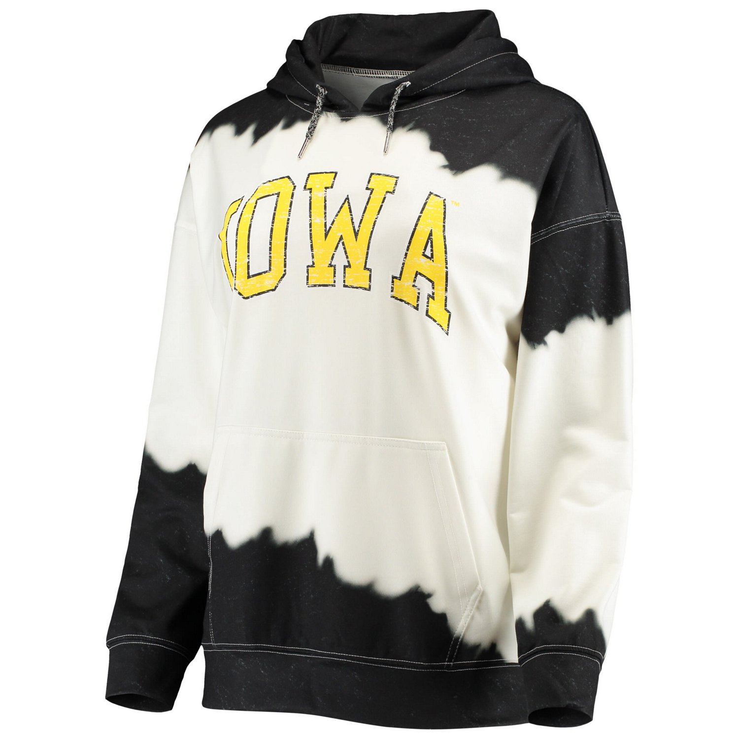 Gameday Couture Black Iowa Hawkeyes For the Fun Double Dip-Dyed Pullover Hoodie - view number 2